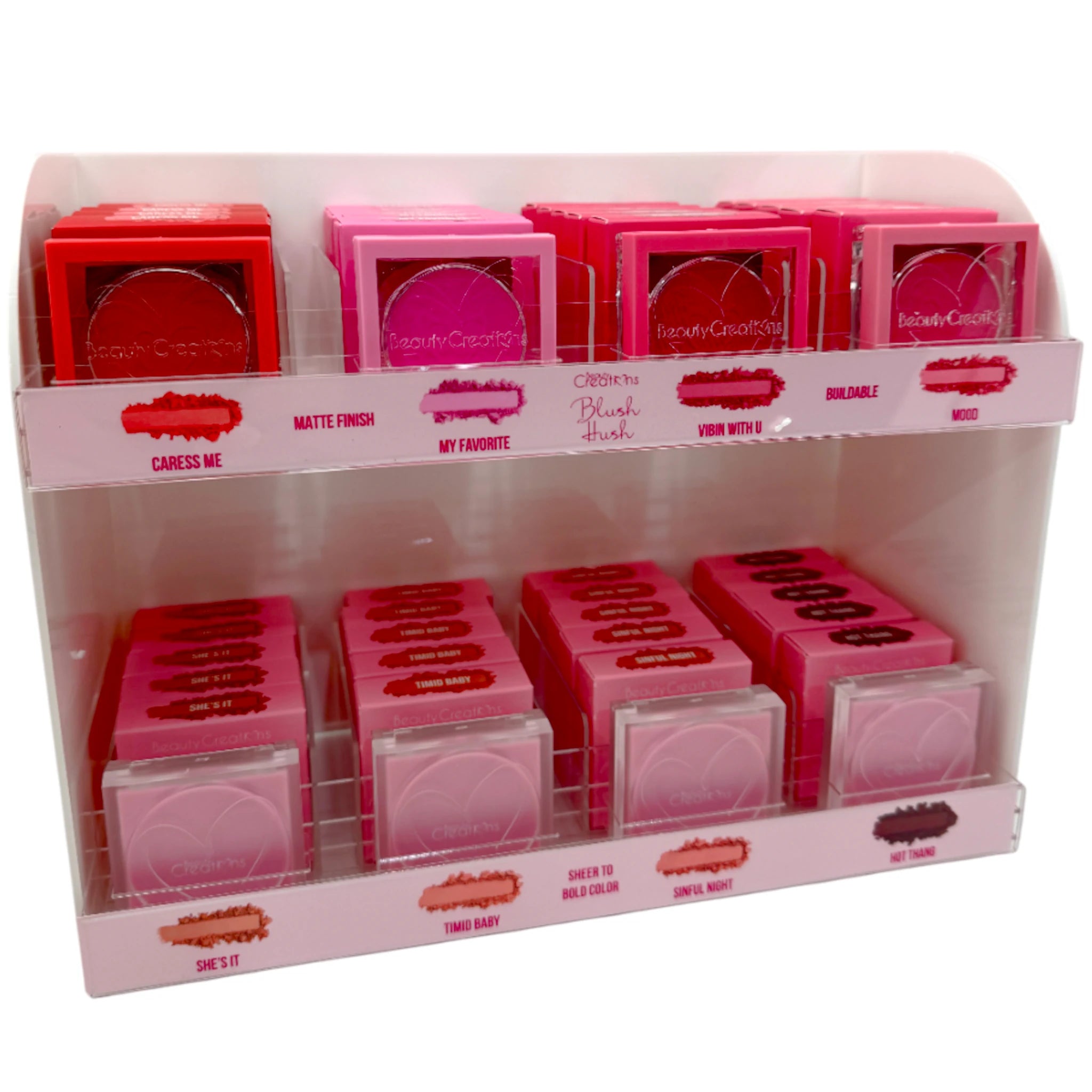 (48-pack) Beauty Creations Blush Hush + 8 Tester - Thumbnail 2