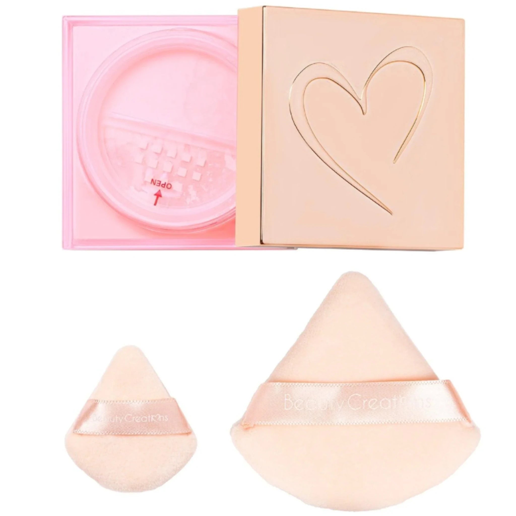 (12-pack) Beauty Creations Bye Filter Pink Cloud Setting Powder + Puff (Set) - Thumbnail 3