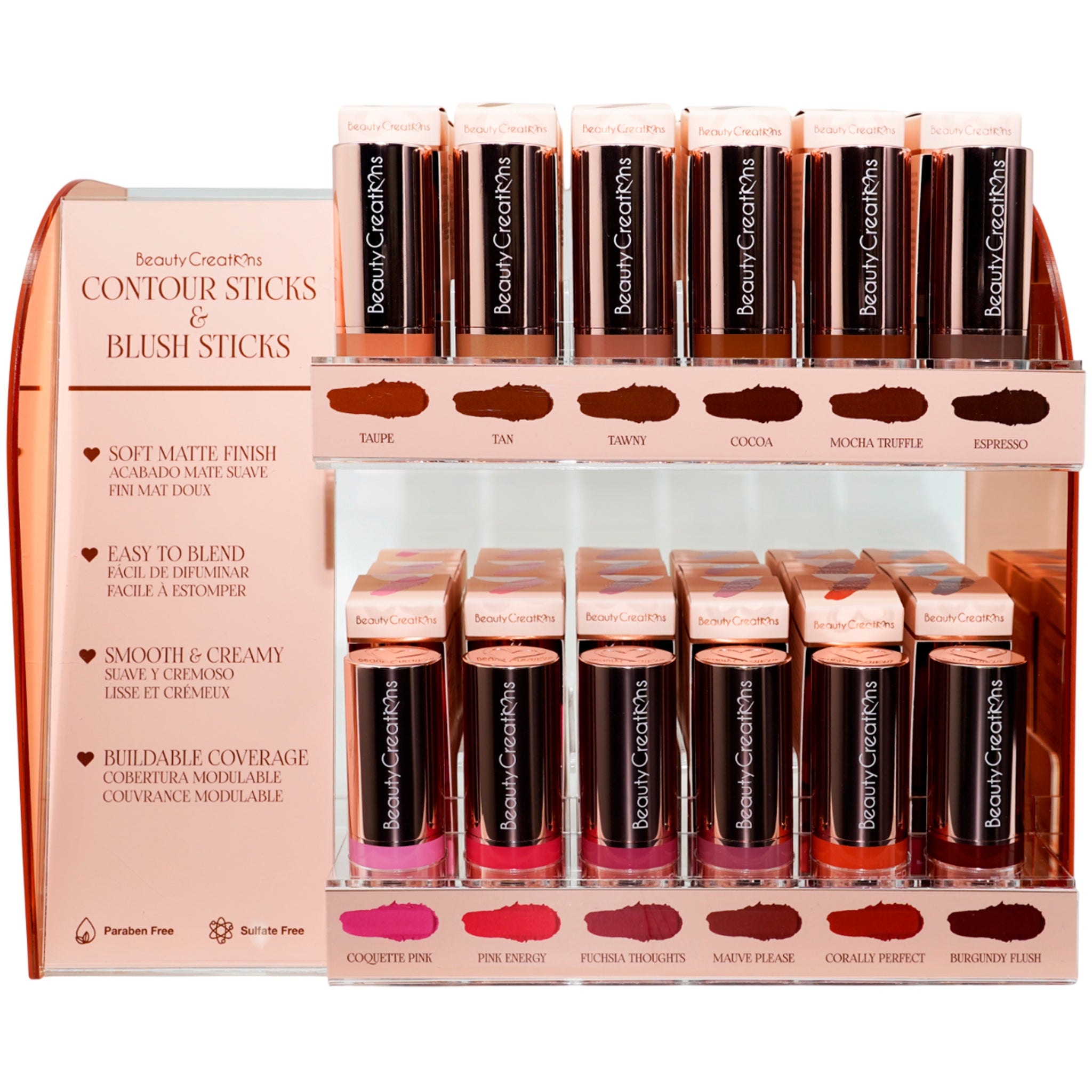 (72-pack) Taupe Contour Sticks by TASTE OF GLAM