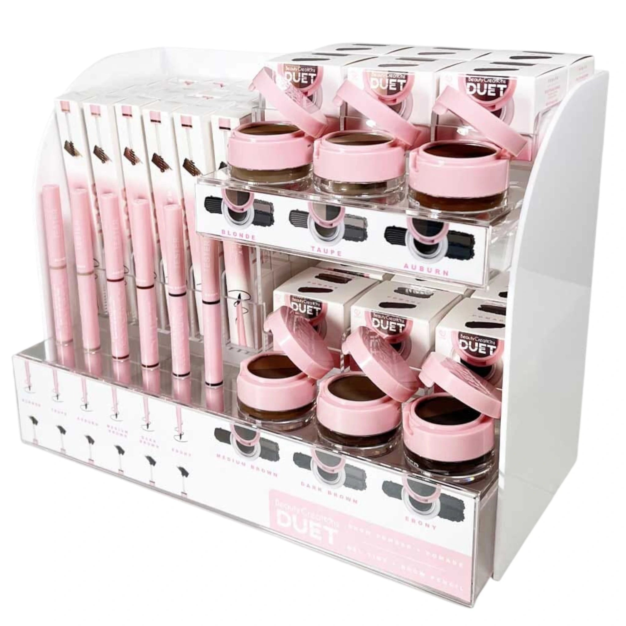 (72-pack) Beauty Creations Duet Brow Powder + Pomade Gel Tint + Brow Pencil + 12 Tester - Thumbnail 2