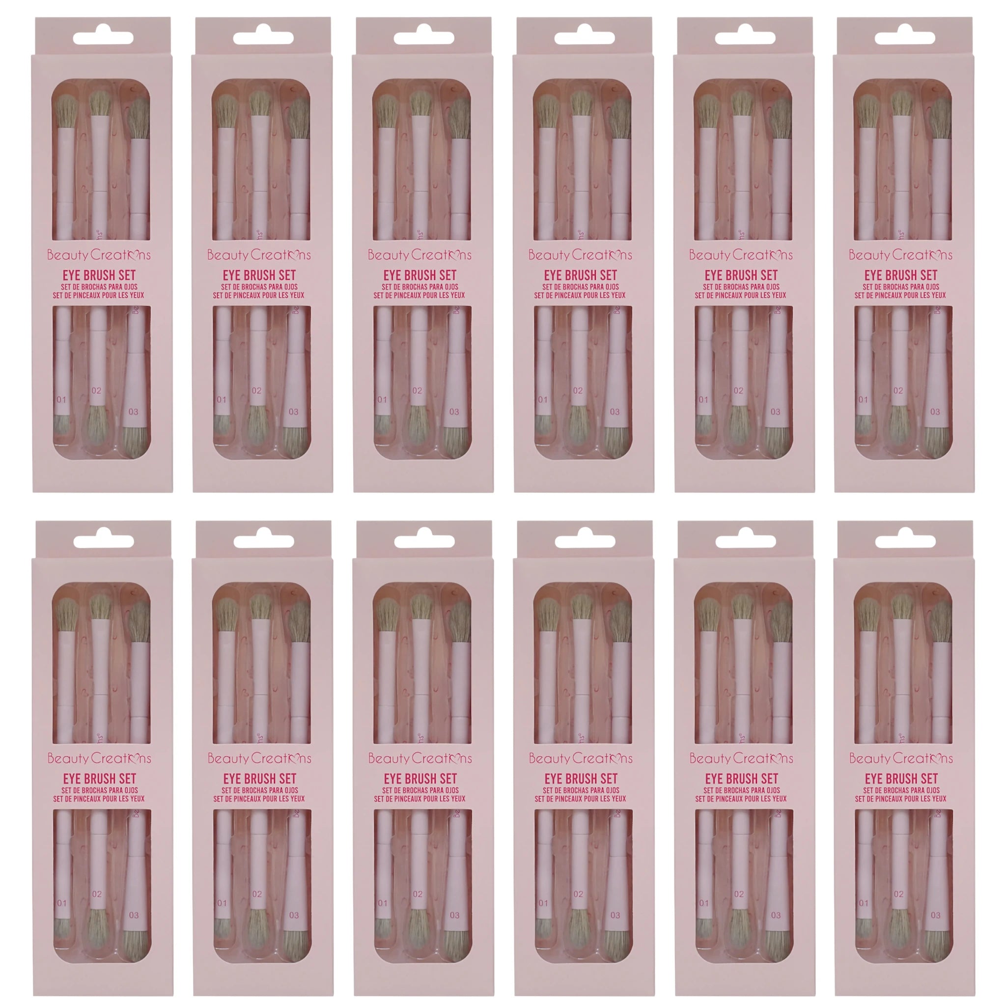 (12-pack) Beauty Creations Eye Brush (Set)