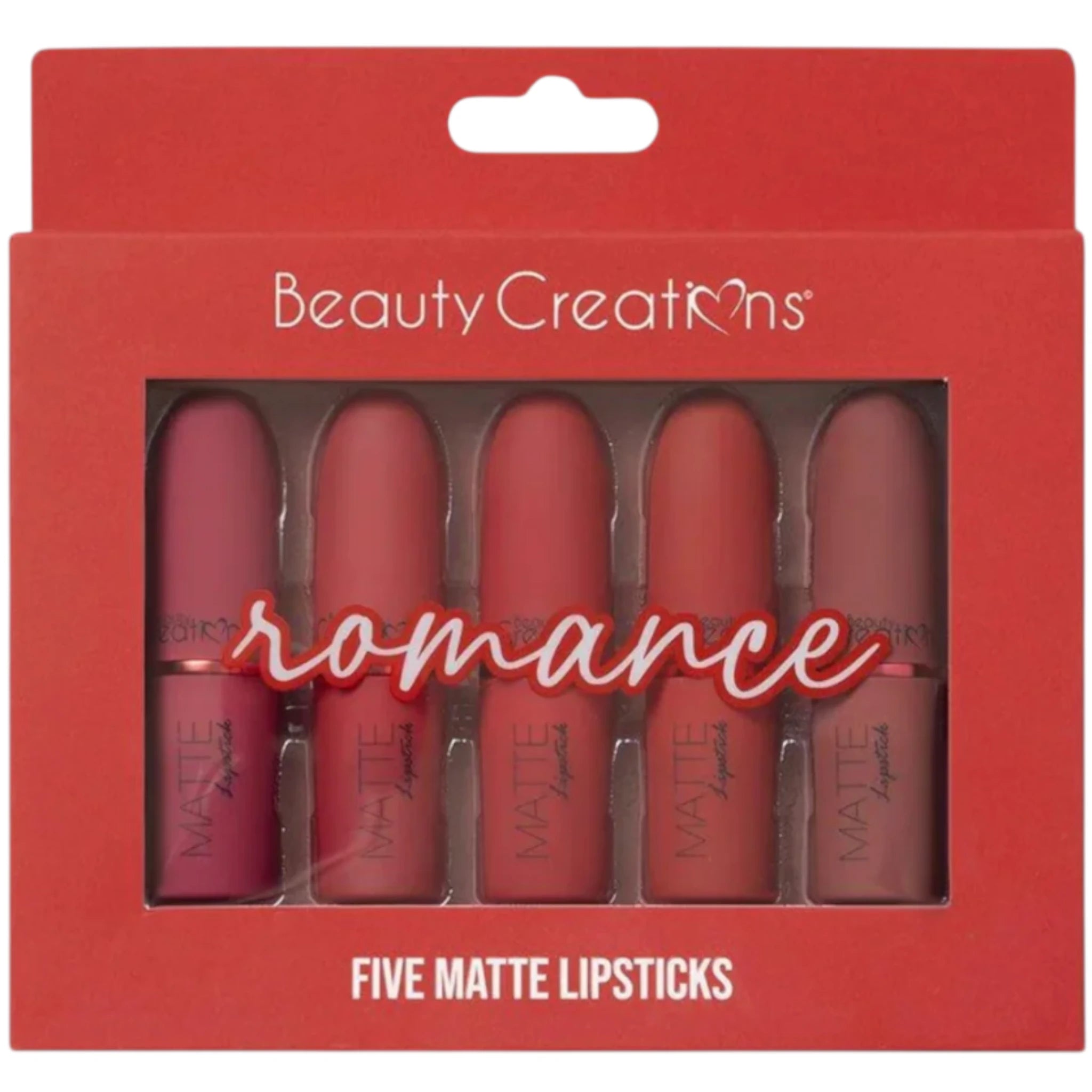 (6-pack) Beauty Creations Five Matte Lipstick Romance (Set) - Thumbnail 2