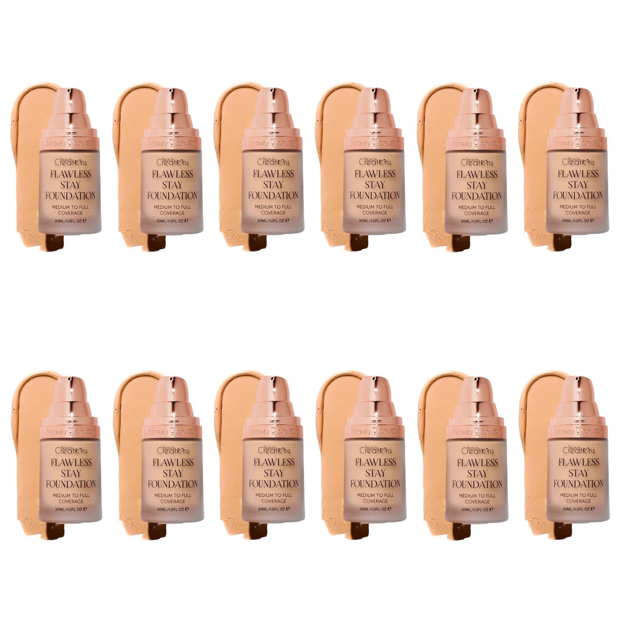 (12-pack) Beauty Creations Flawless Stay Foundation FS5.1 - Image 1