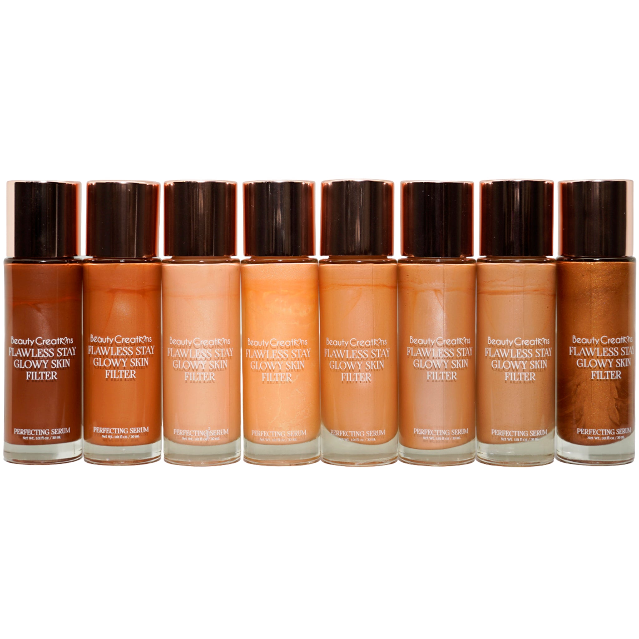 (16-pack) Beauty Creations Flawless Stay Glowy Skin Filter + 8 Tester - Thumbnail 2