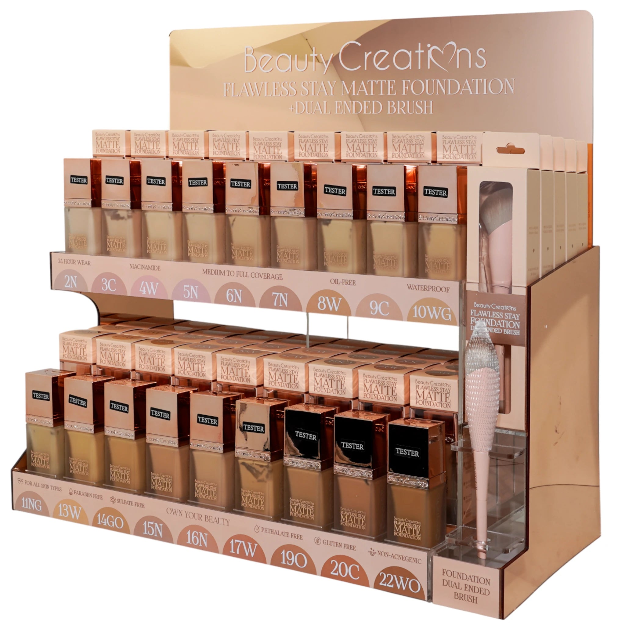 (90-pack) BEAUTY CREATIONS - Matte Foundation (Various) - Thumbnail 2
