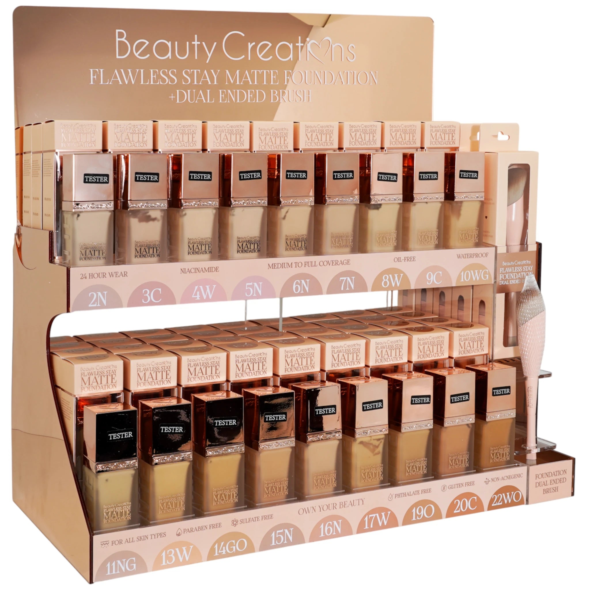 (90-pack) BEAUTY CREATIONS - Matte Foundation (Various) - Thumbnail 3
