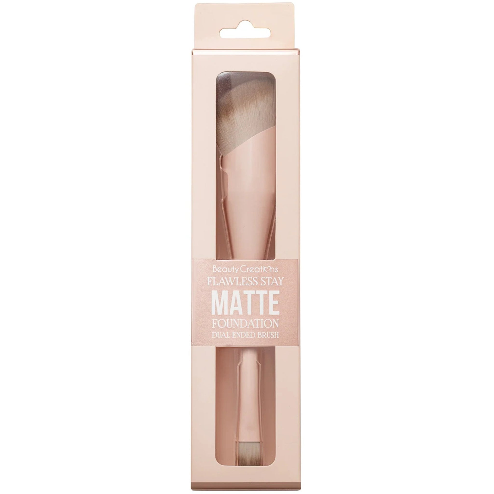 (12-pack) Matte Foundation Brush - Dual Ended, Flawless Stay by TASTE OF GLAM - Thumbnail 2