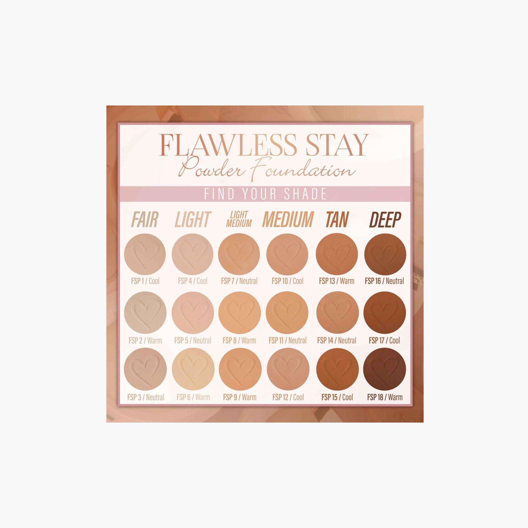 (12-pack) Beauty Creations Flawless Stay Powder Foundation FSP8.0 - Thumbnail 2