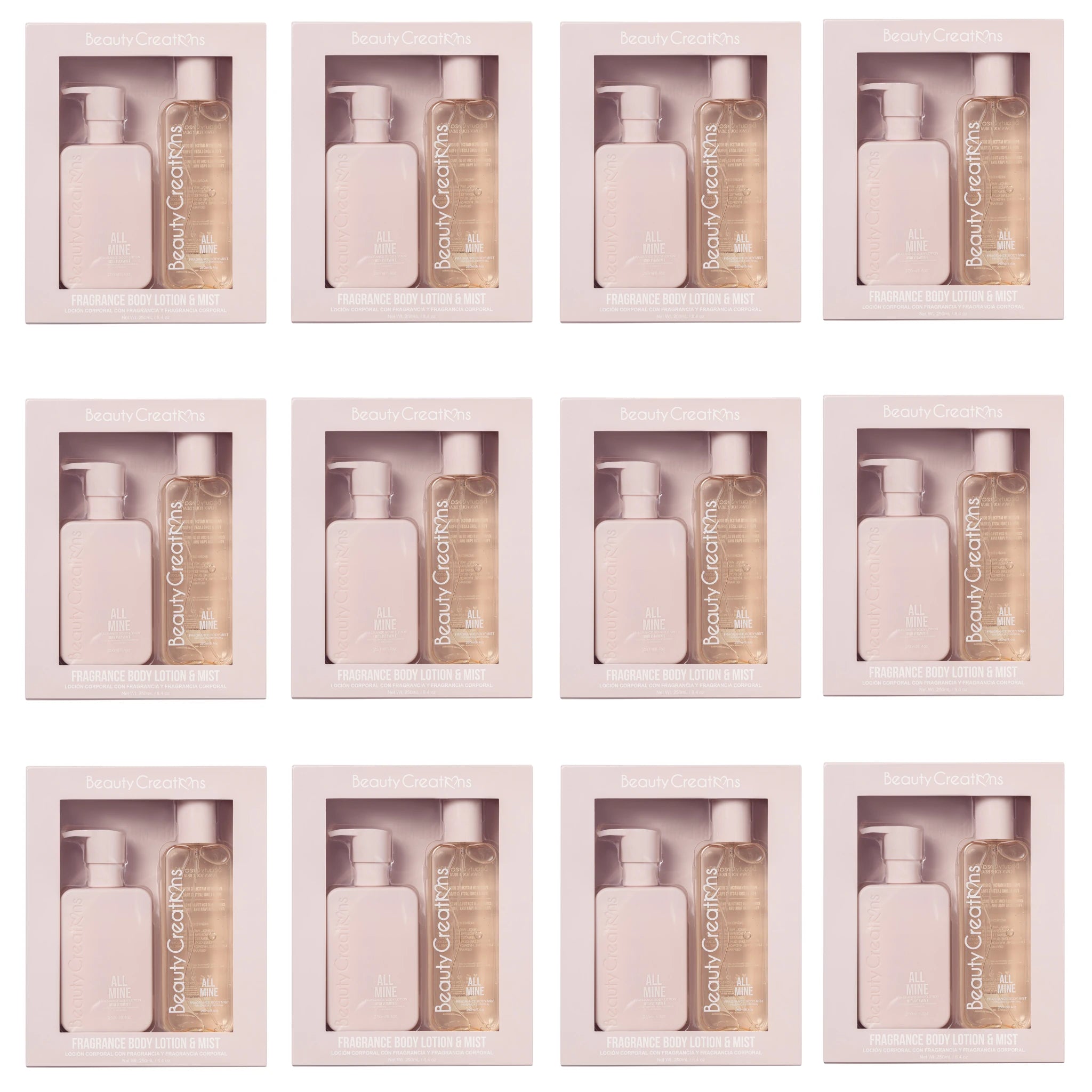 (12-pack) Beauty Creations Fragance Body Lotion & Mist All Mine (Set)