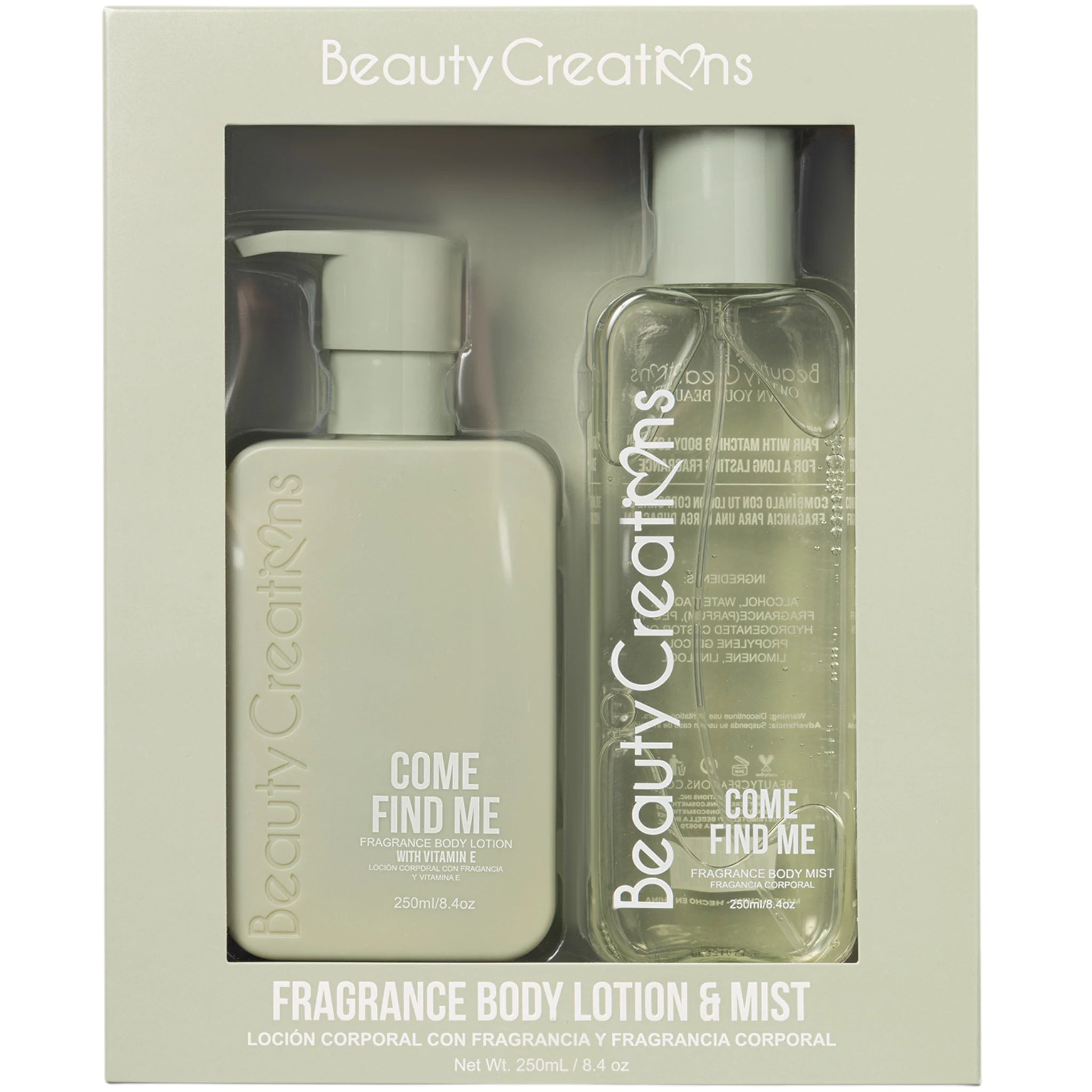 (12-pack) Beauty Creations Fragance Body Lotion & Mist Come Find Me (Set) - Thumbnail 2