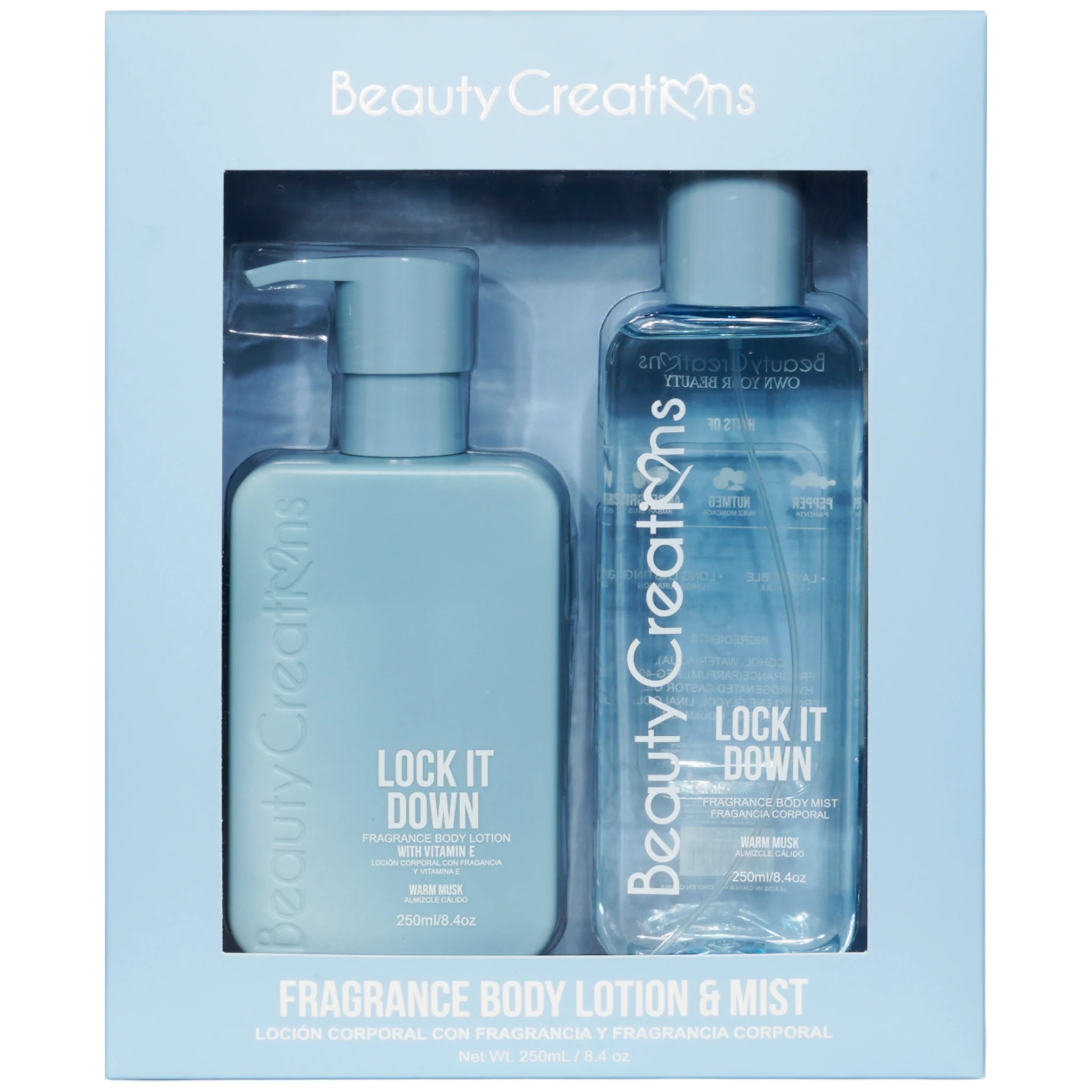 (12-pack) Beauty Creations Fragance Body Lotion & Mist Lock It Down (Set) - Thumbnail 3