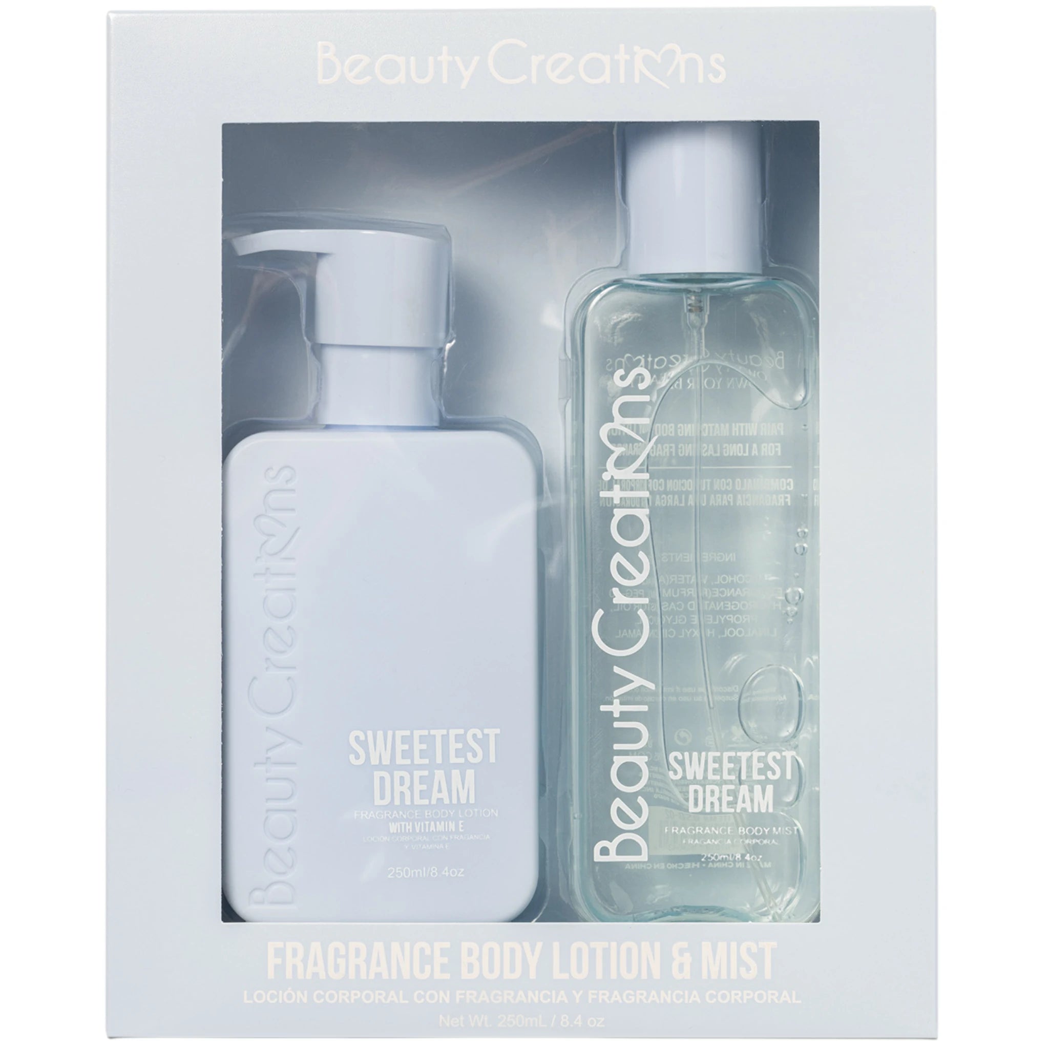(8-pack) Beauty Creations Fragance Body Lotion & Mist Sweetest Dream (Set) - Thumbnail 2