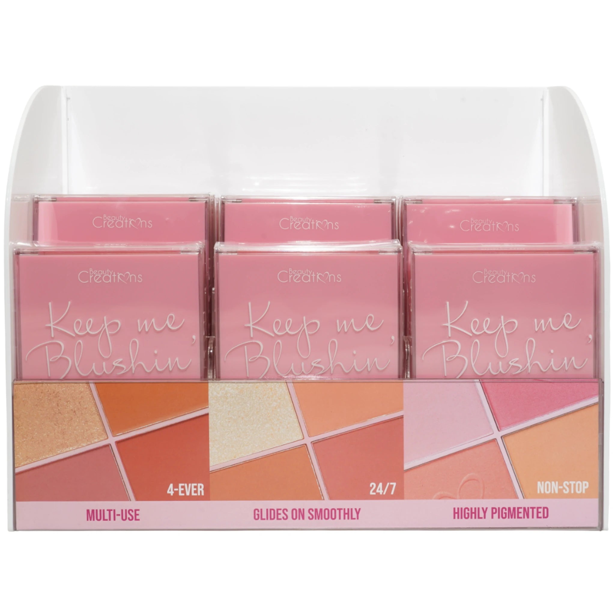 (18-pack) Beauty Creations Keep Me Blushing Blush - Blush And Highlight + Tester