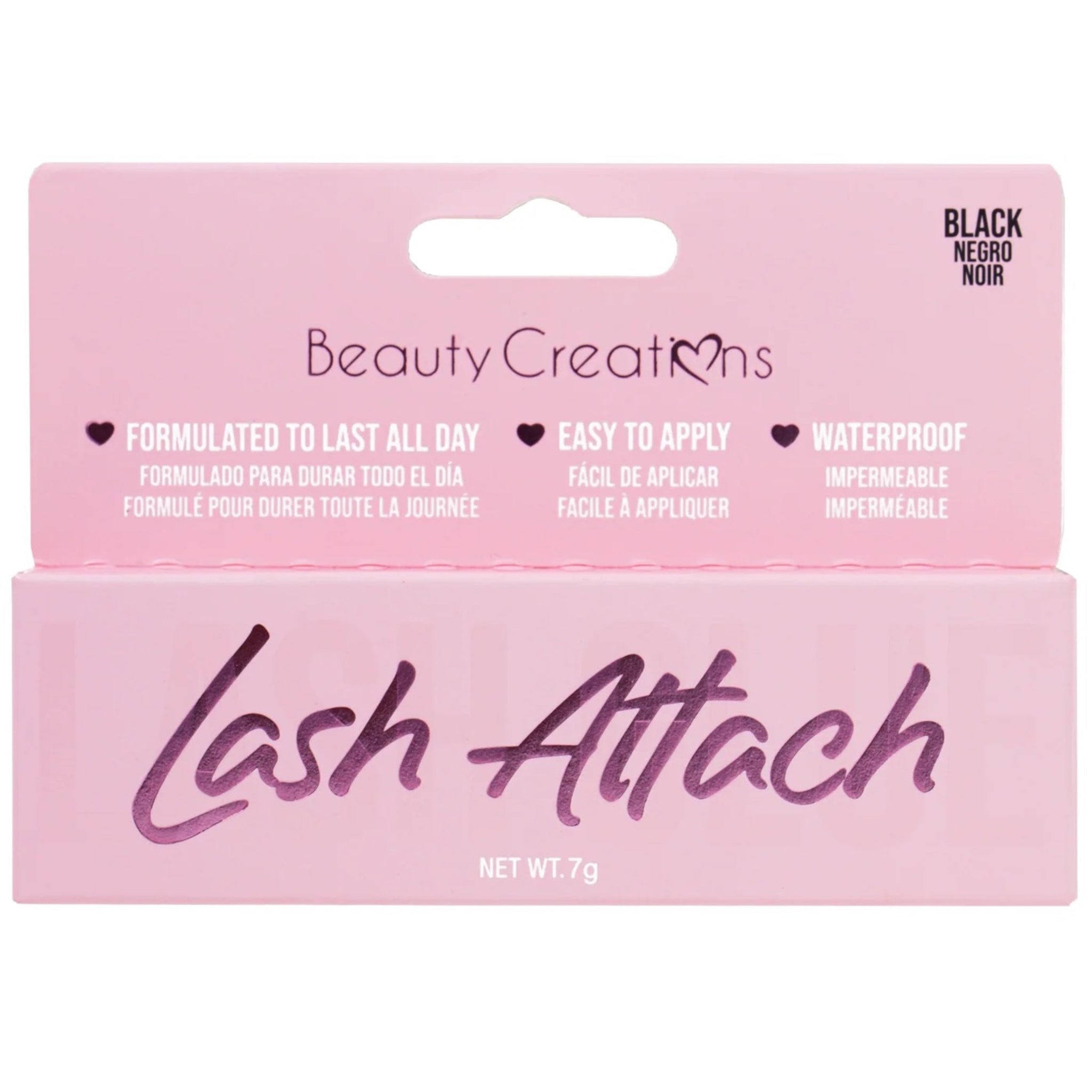 (12-pack) Beauty Creations Lash Attach Black Lash Glue Squeeze Tube - Thumbnail 2