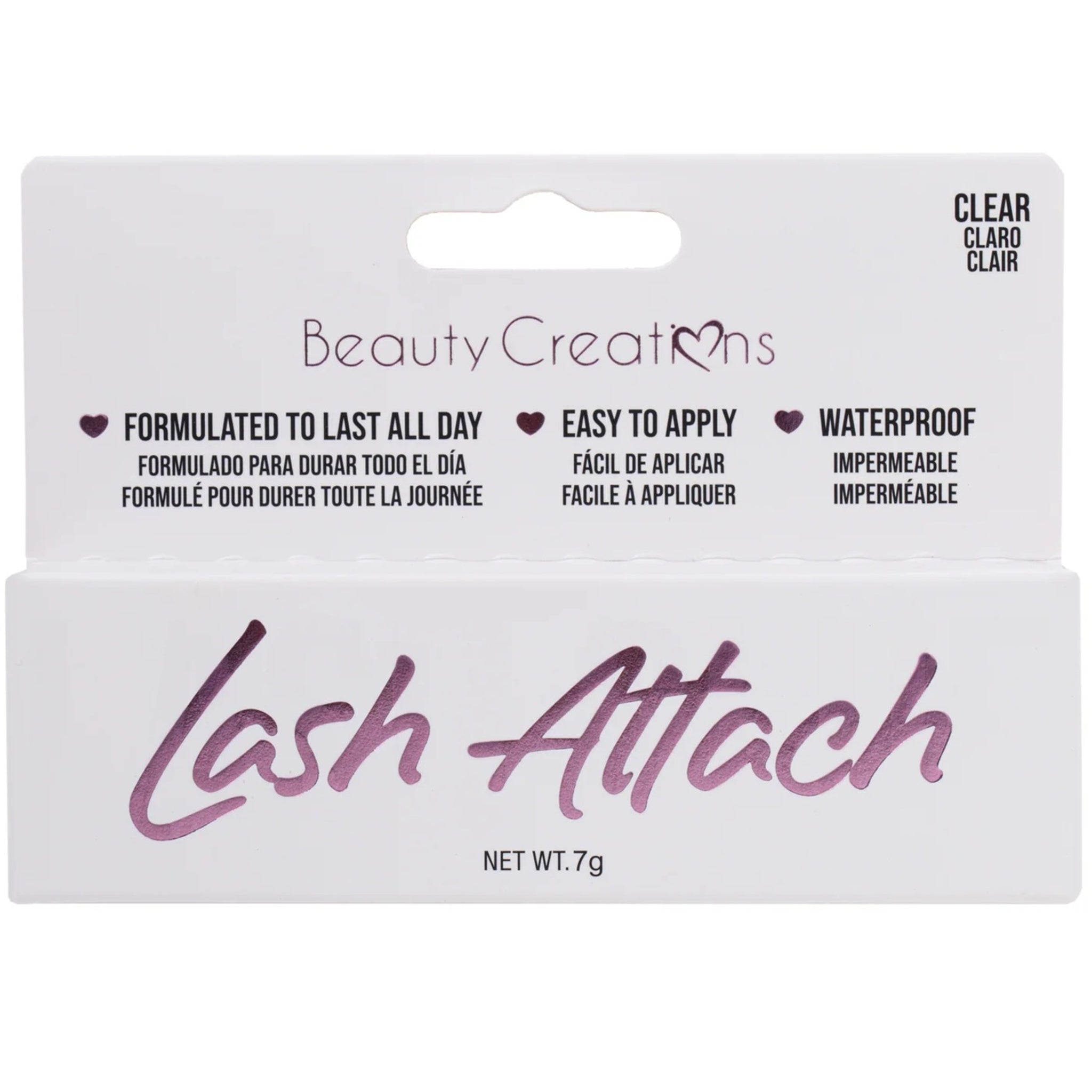 (12-pack) Beauty Creations Lash Attach Clear Lash Glue Squeeze Tube - Thumbnail 2