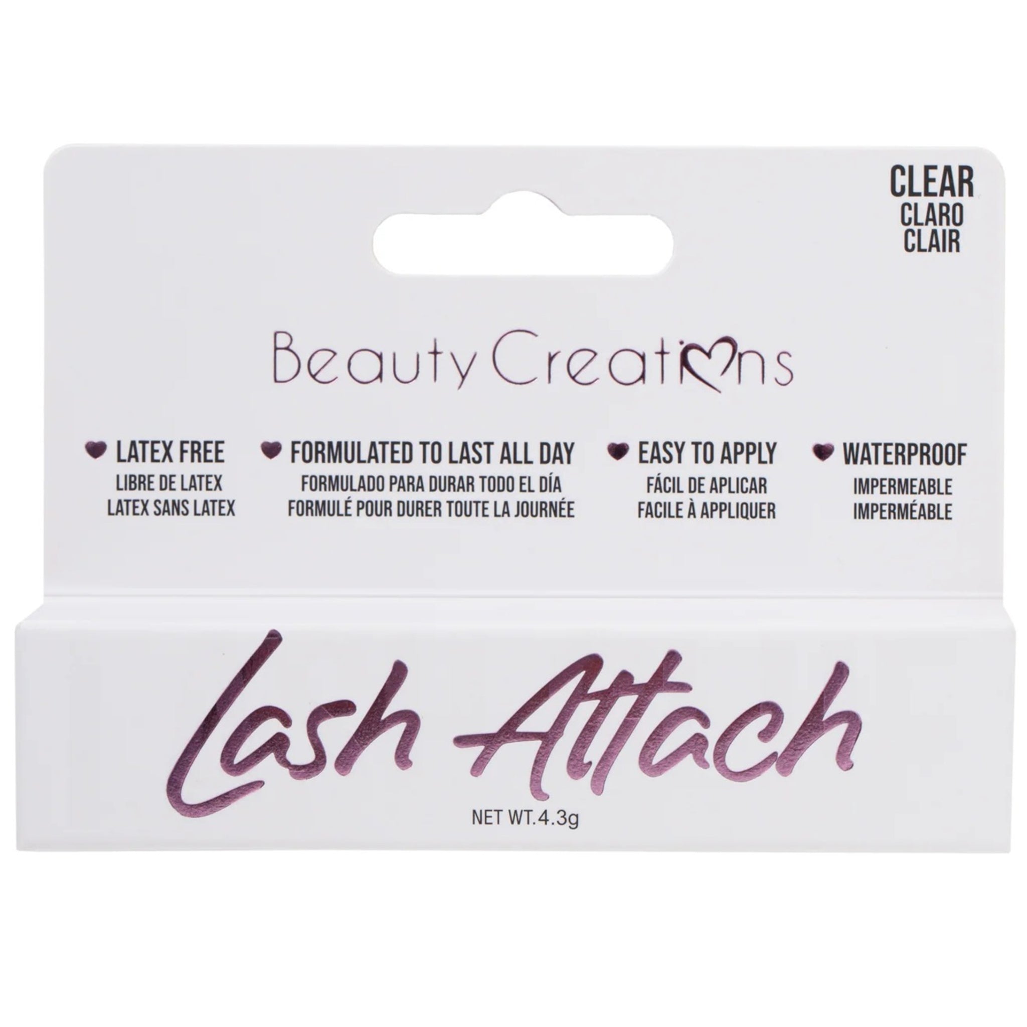 (12-pack) Beauty Creations Lash Attach Lash Glue Brush Applicator Clear - Thumbnail 2