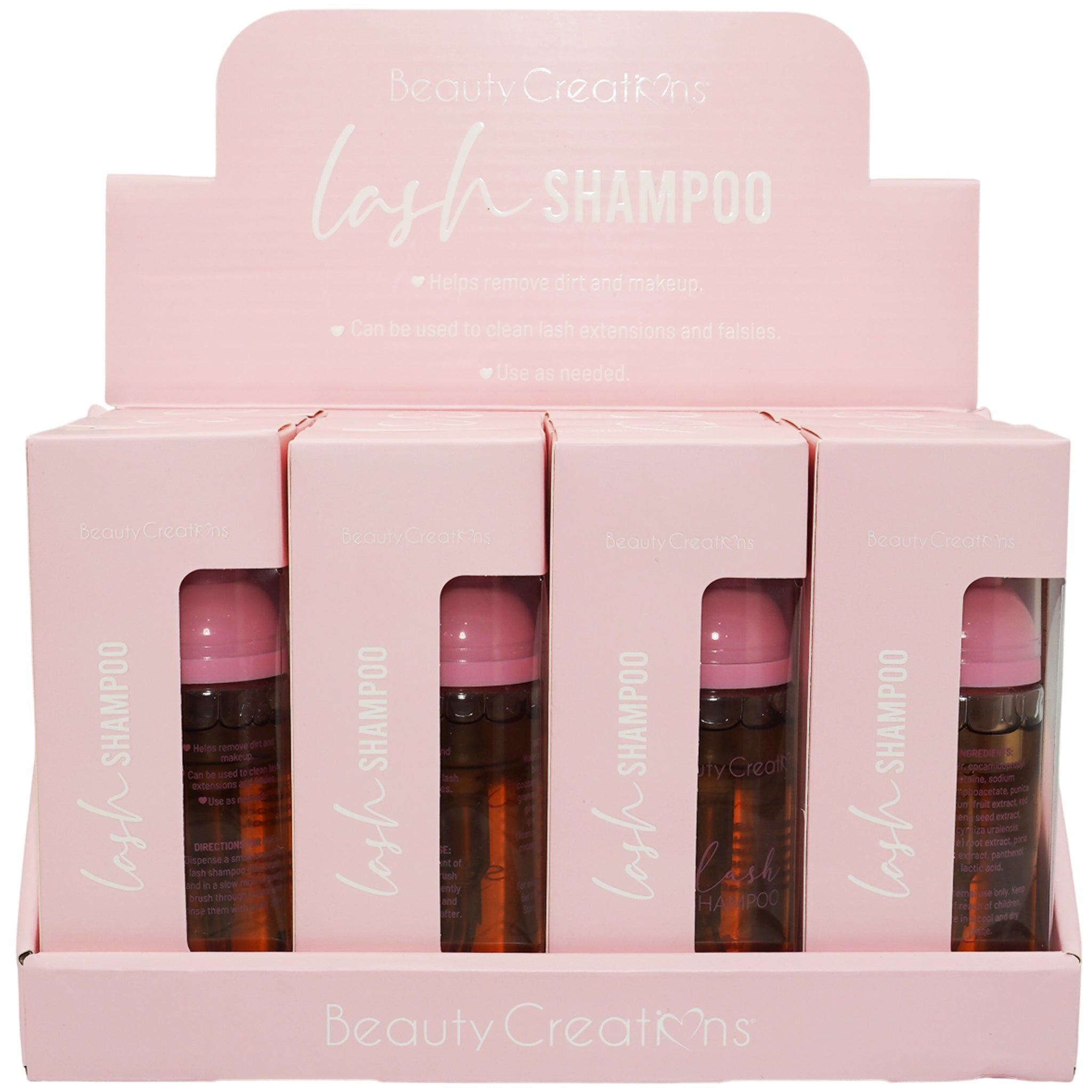 (12-pack) Beauty Creations Lash Shampoo