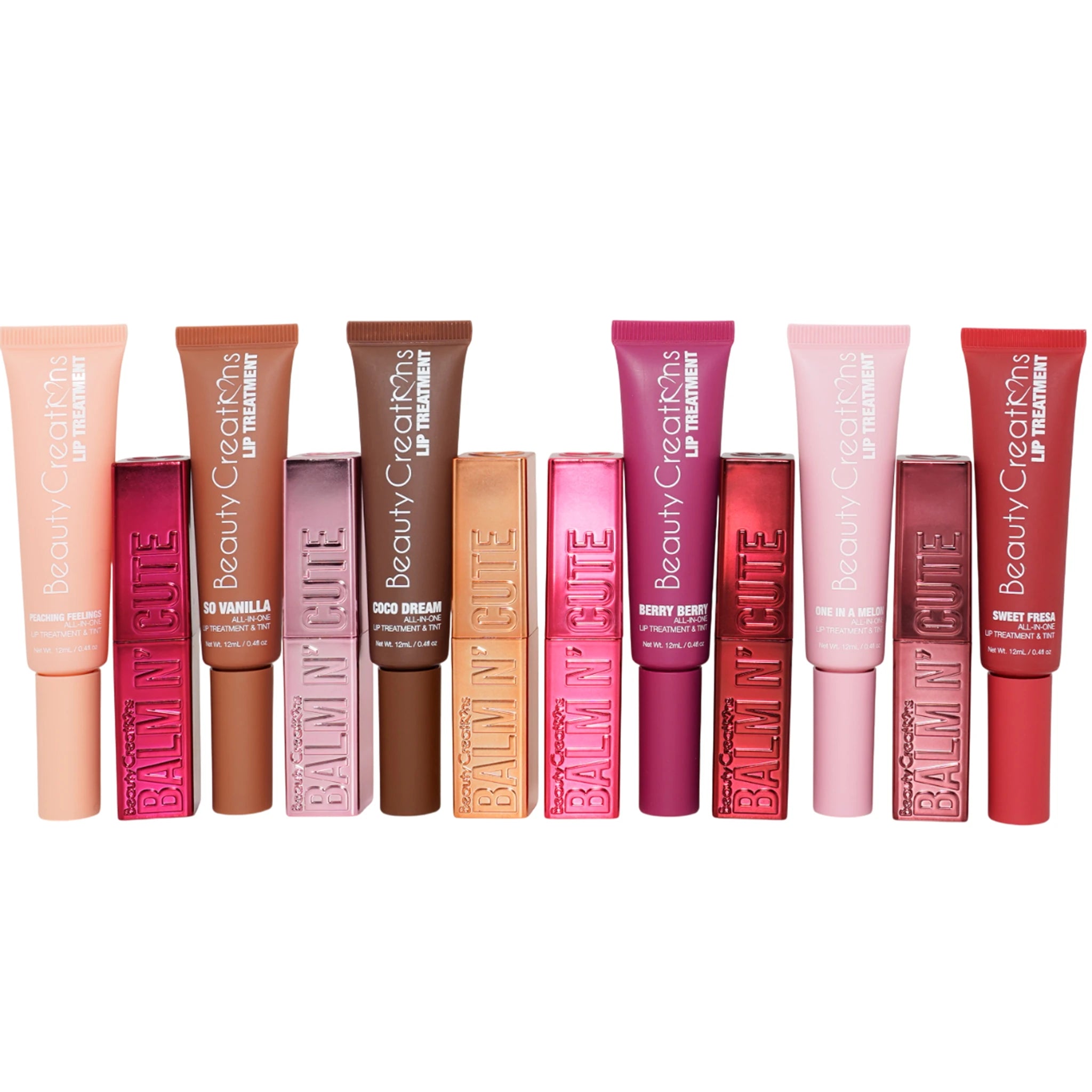 (72-pack) Beauty Creations Lip Treatment & Tint Assorted