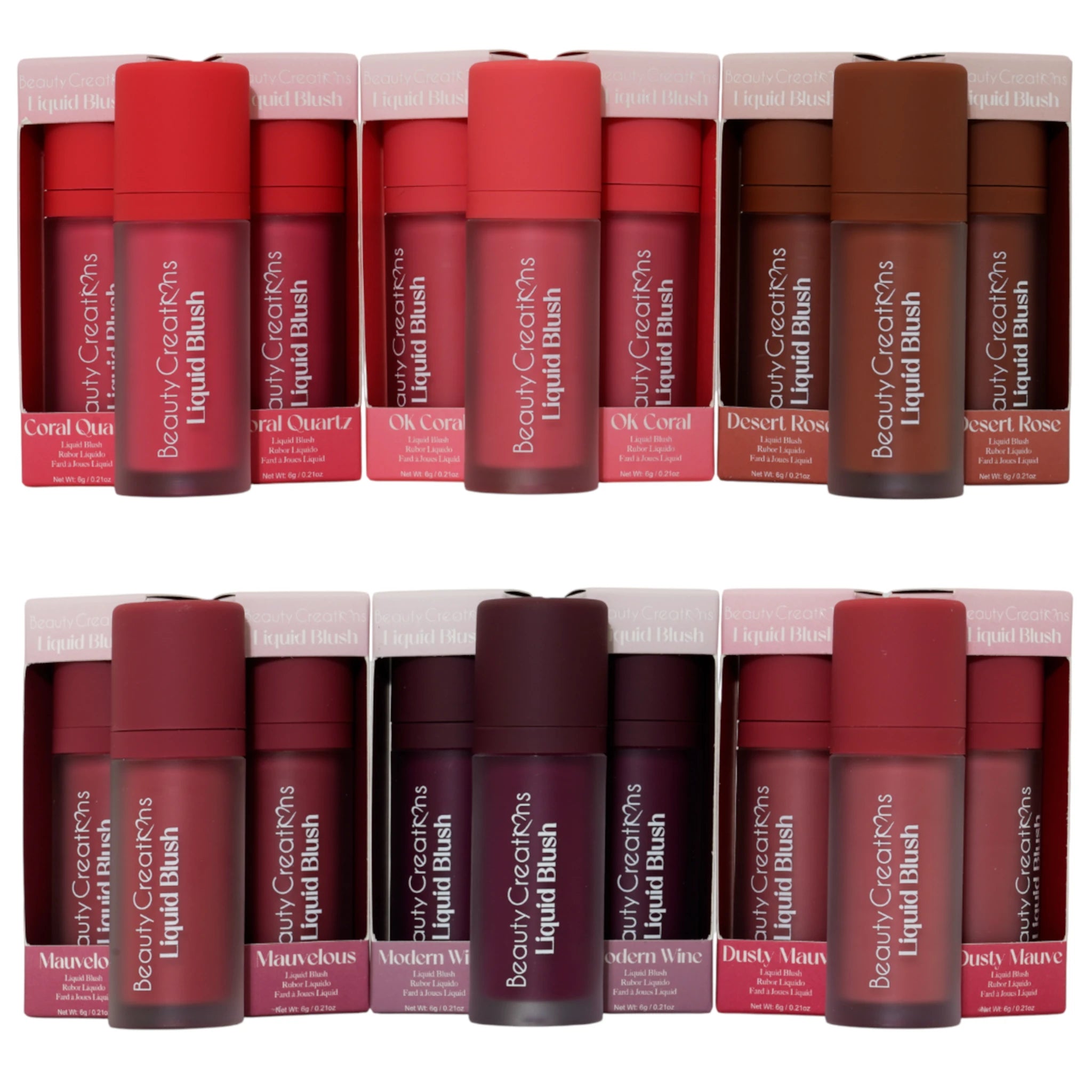 (48-pack) Beauty Creations Liquid Blush + 8 Tester