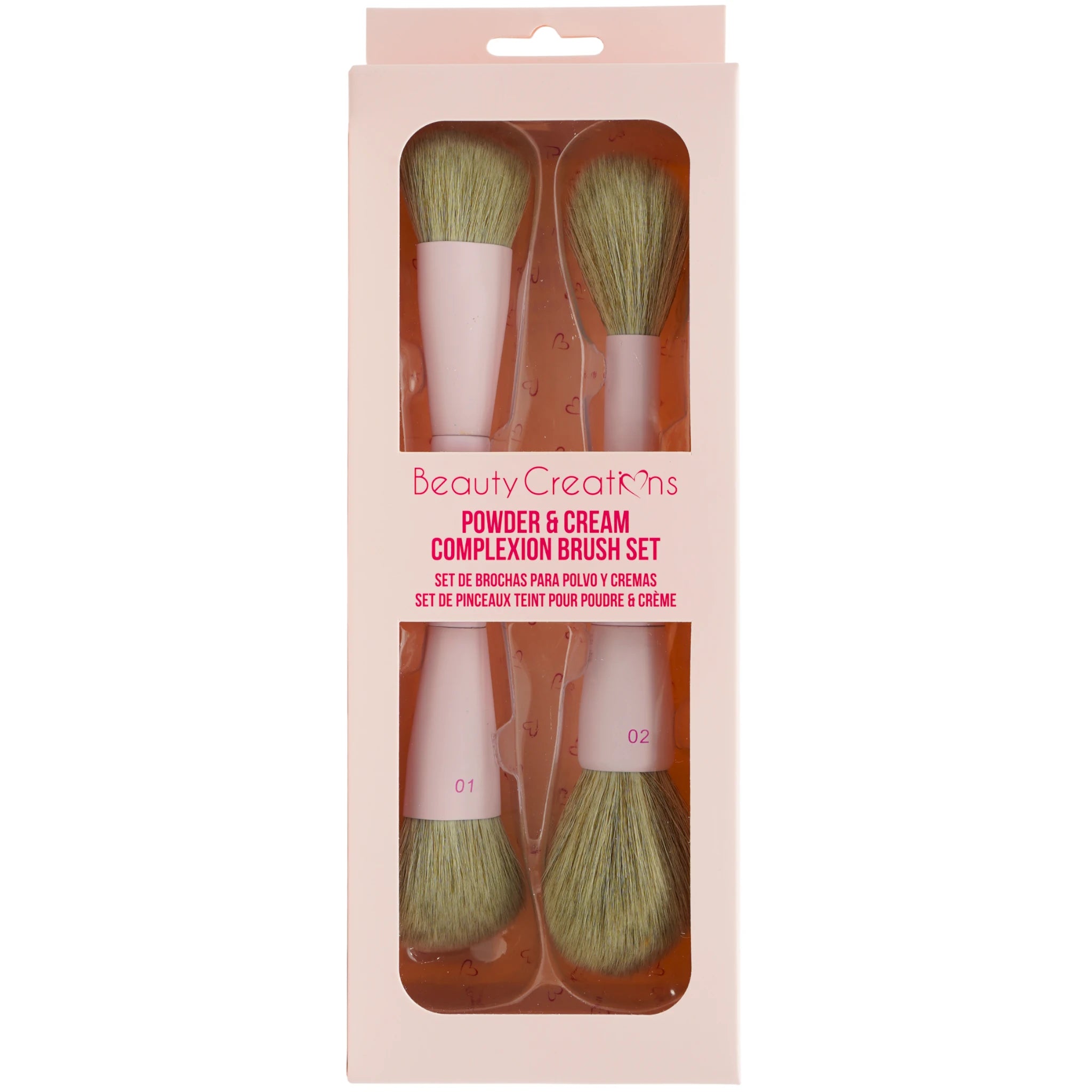 (12-pack) Beauty Creations Powder & Cream Complexion Brush (Set) - Thumbnail 2