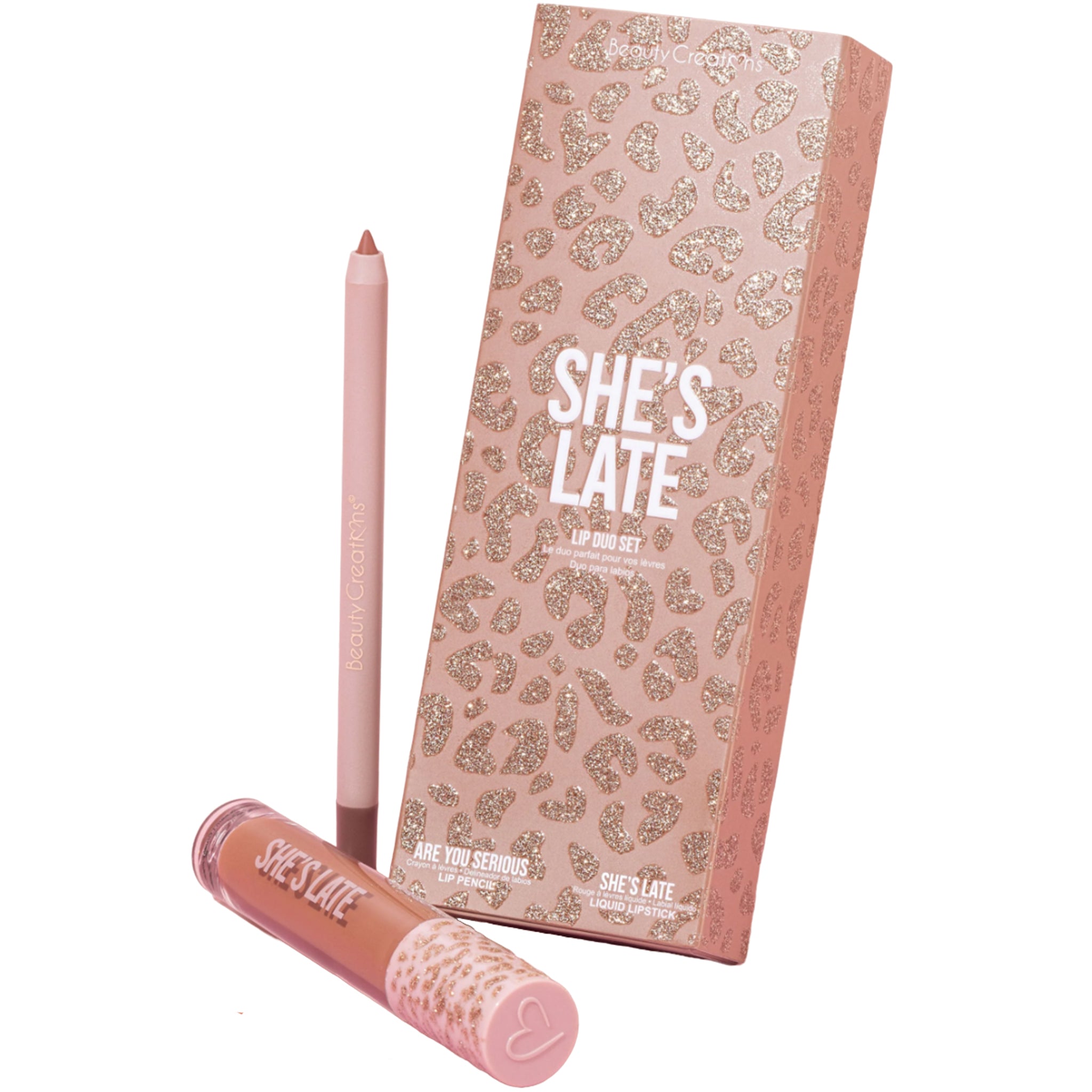 (6-pack) Beauty Creations She'S Late Lip Duo (Set) - Thumbnail 2