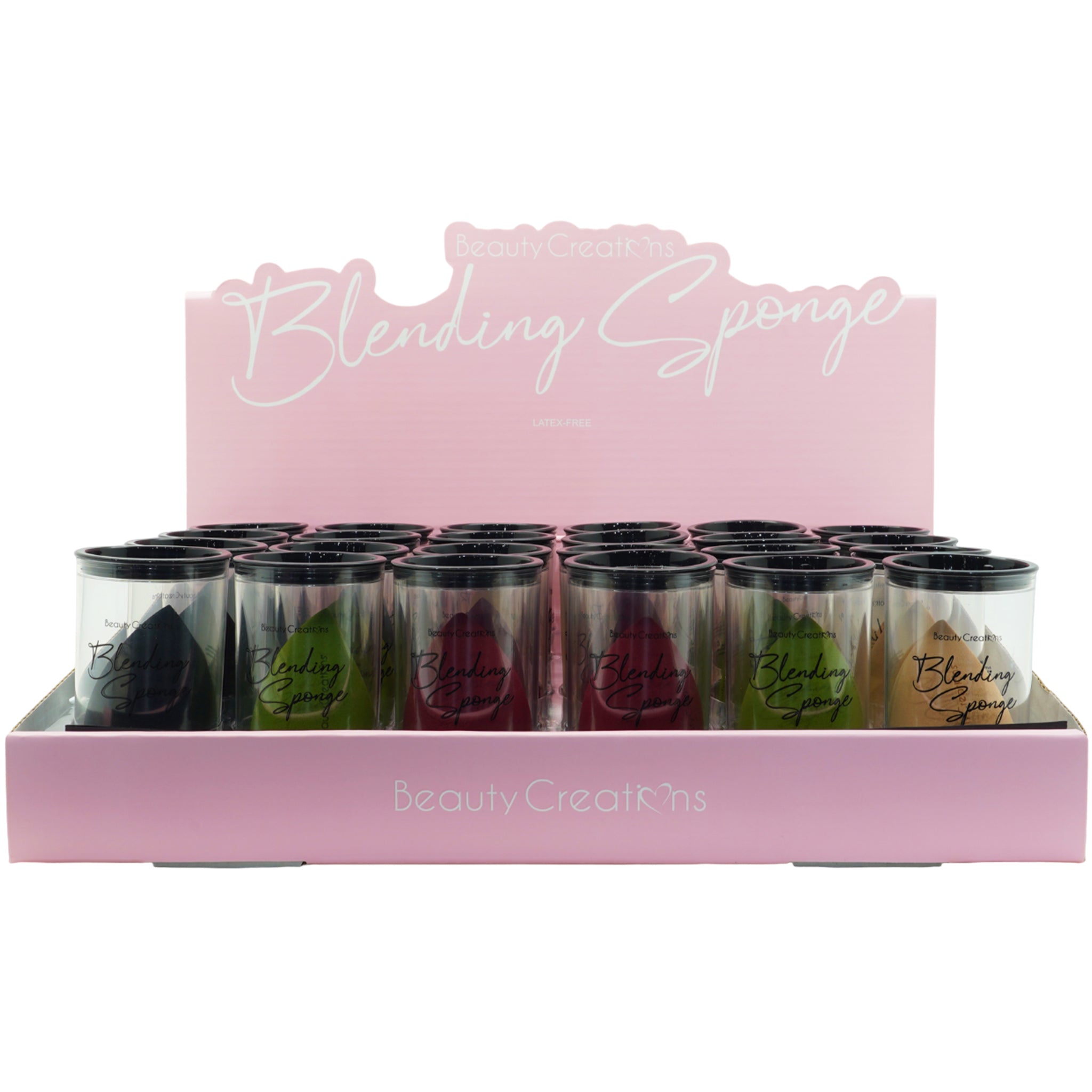 (24-pack) Beauty Creations Sponge Precisions Blending Mix Color Latex Free