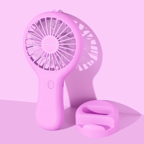 (12-pack) Purple Handheld Cooling Fan - Thumbnail 2