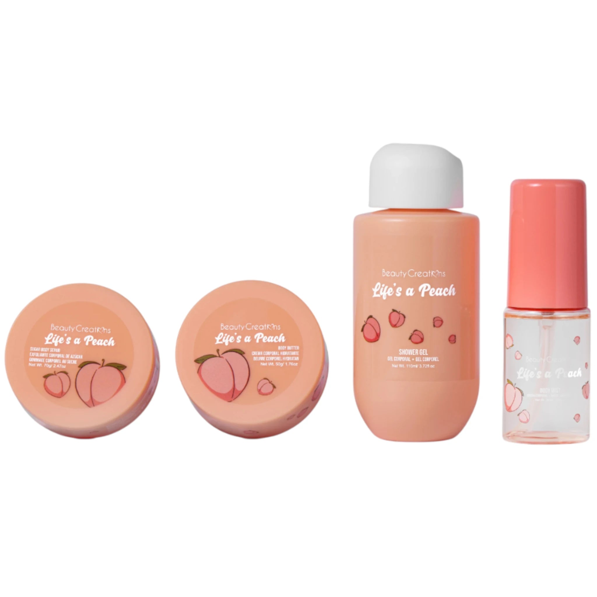 (12-pack) Beauty Creations Sweet Dose Fruity Travel Life-s a Peach (Set) - Thumbnail 2