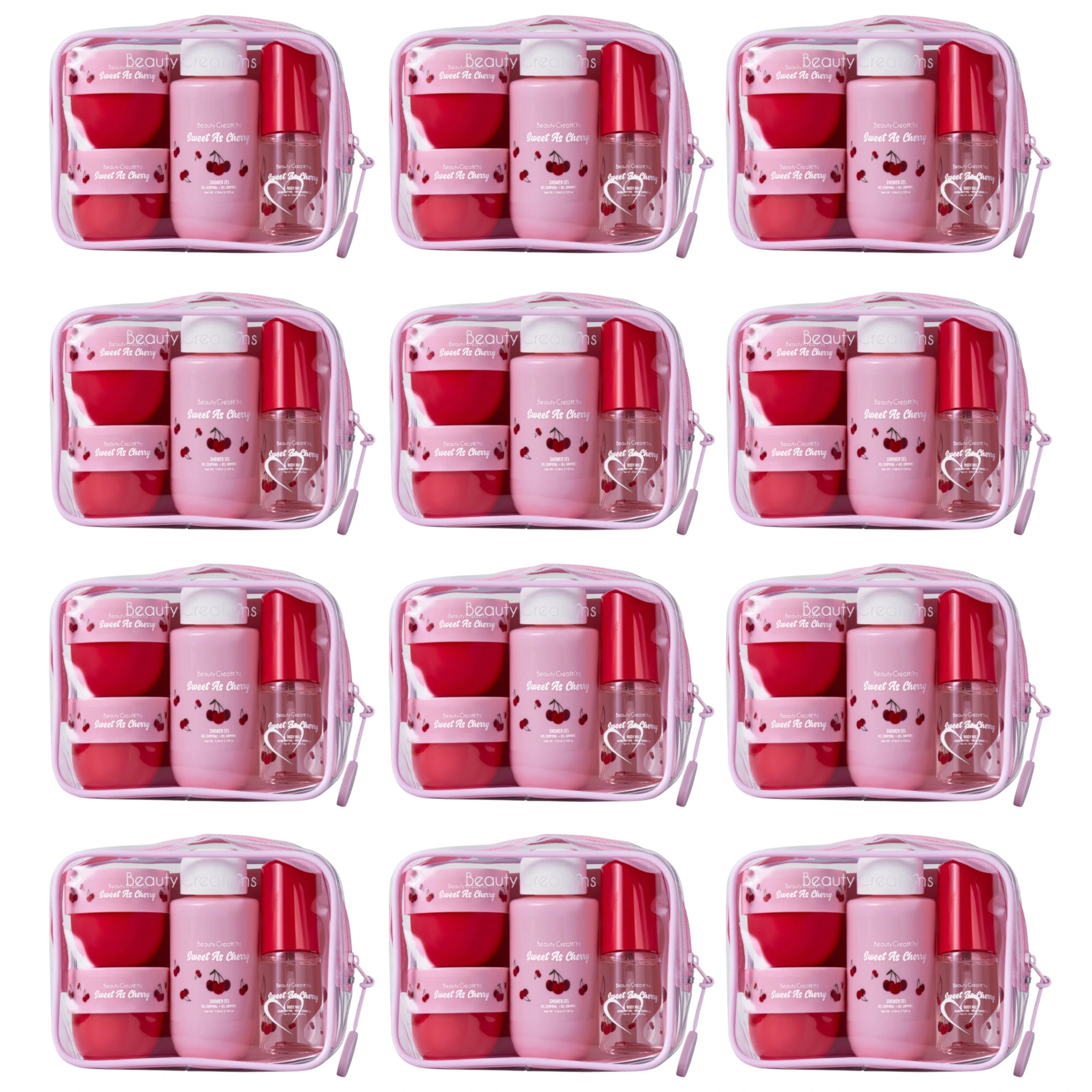 (12-pack) Beauty Creations Sweet Dose Fruity Travel Sweet As Cherry (Set)