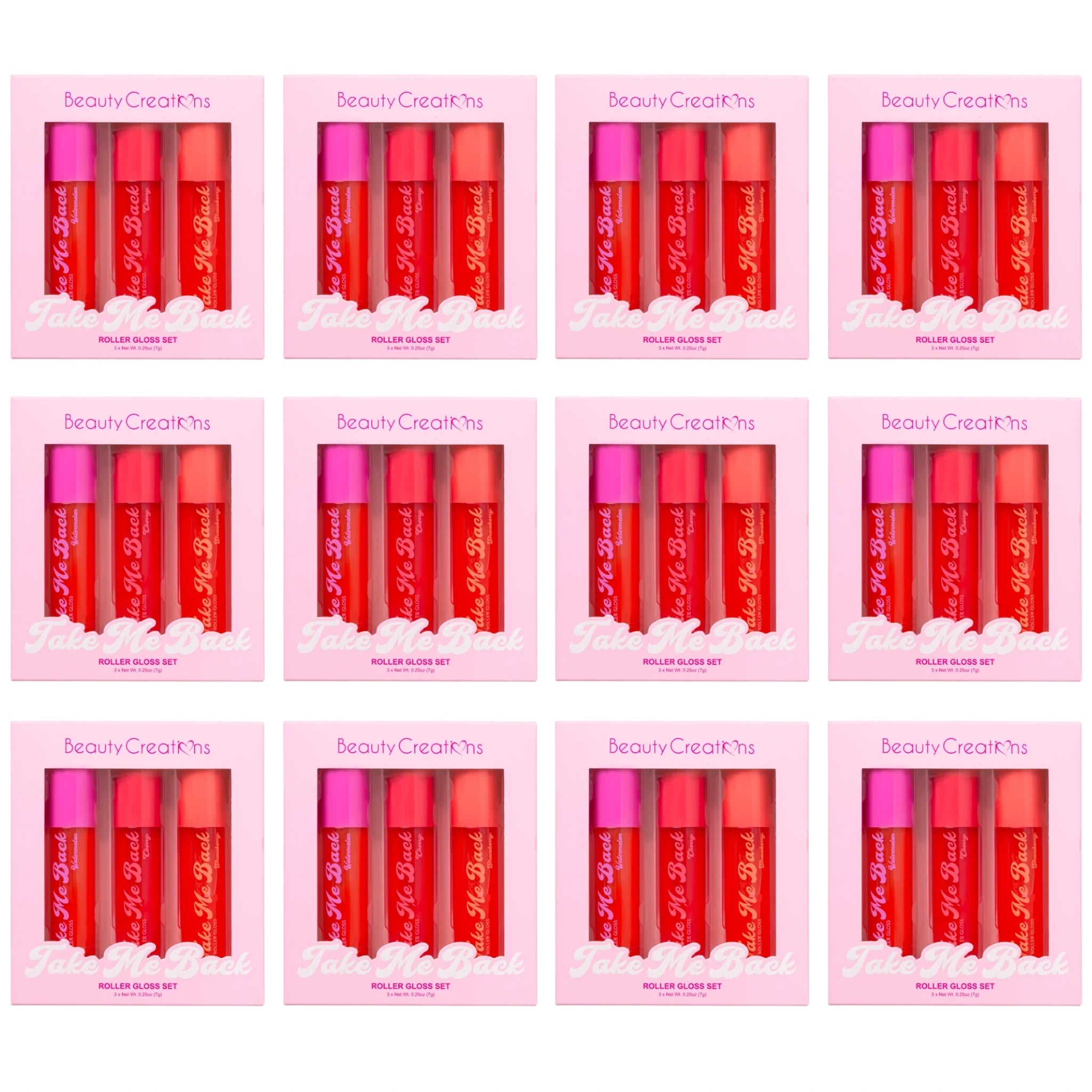 (12-pack) Beauty Creations Take Me Back Roller Gloss (Set) - Image 1