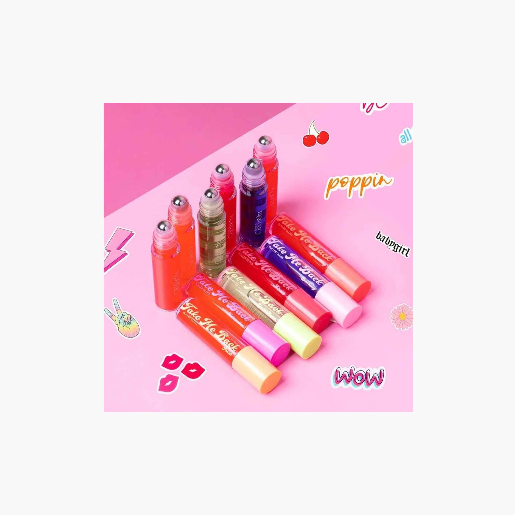 (24-pack) beauty creation Take Me Back Roller Gloss (watermelom), 1 Fl Oz (Pack of 1) - Thumbnail 3