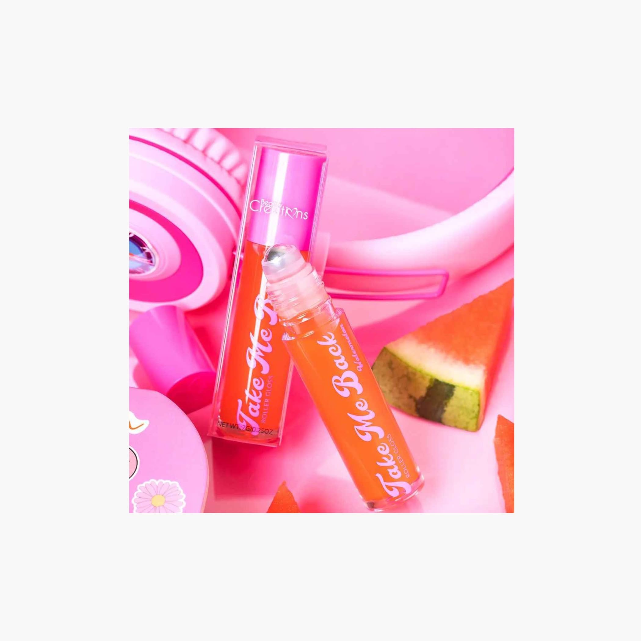 (24-pack) beauty creation Take Me Back Roller Gloss (watermelom), 1 Fl Oz (Pack of 1)