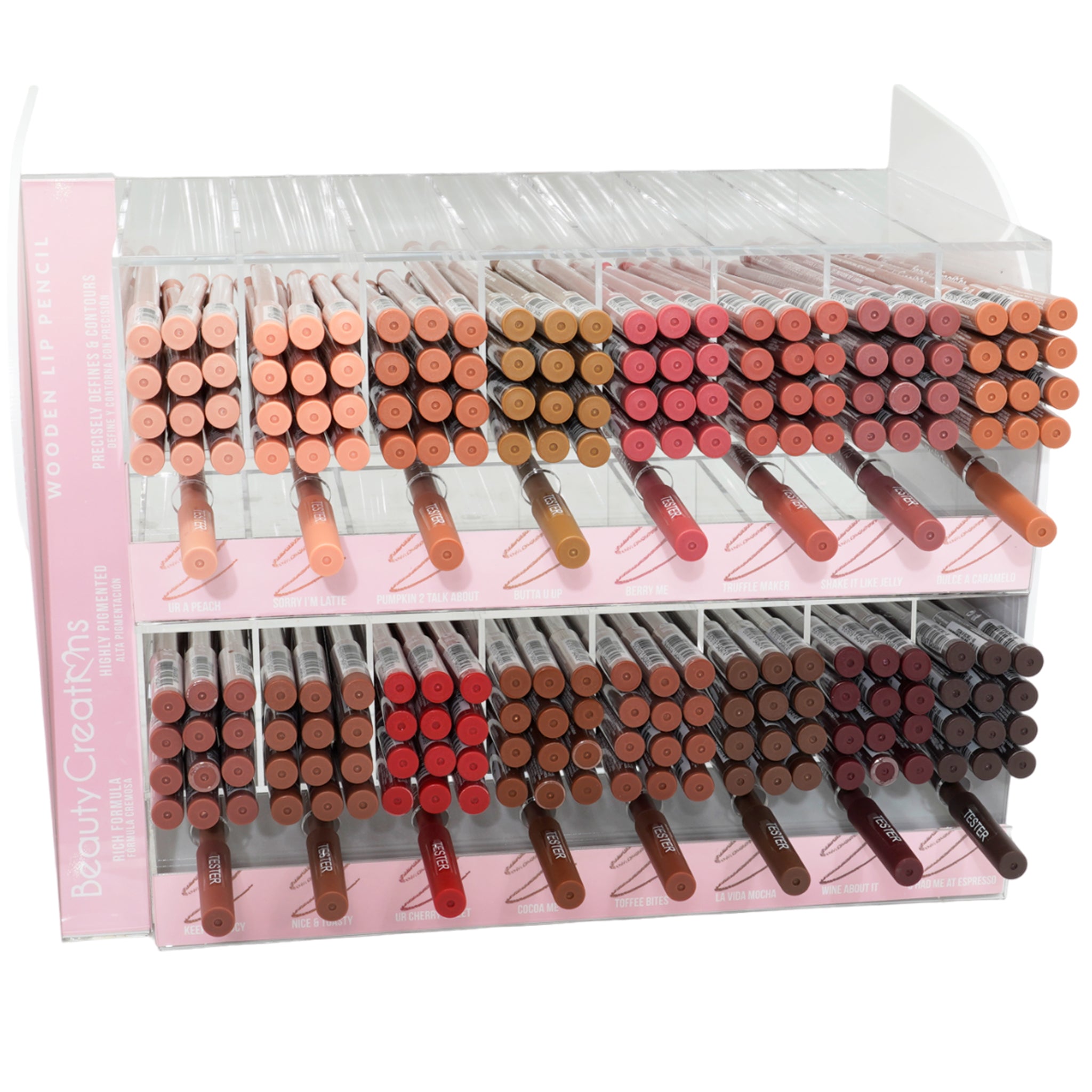 (20-pack) Beauty Creations Wooden Lip Pencil + 16 Tester - Thumbnail 3