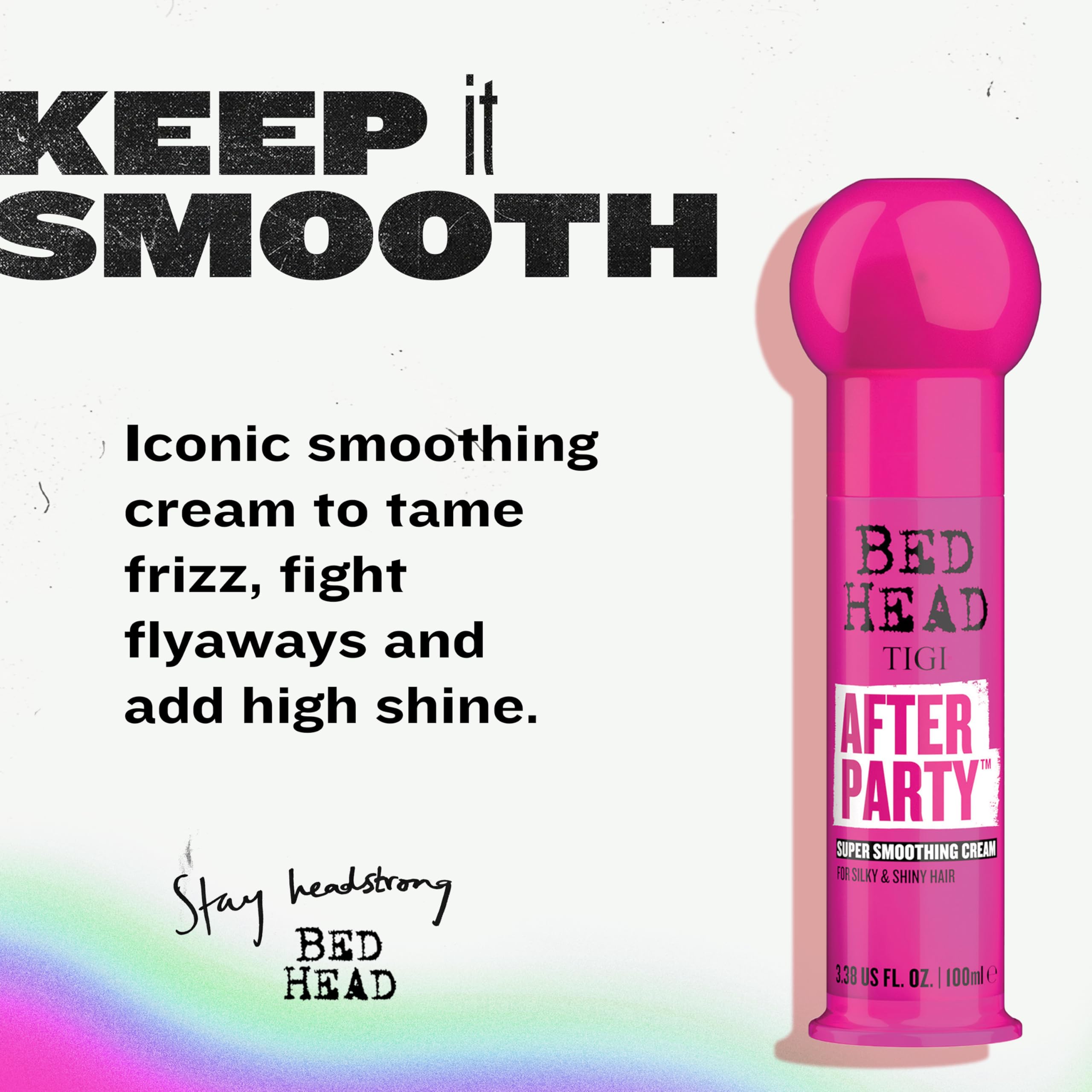 Tigi Bed Head After Party Super Smoothing Cream Anti Frizz Hair Styling Product - Thumbnail 2