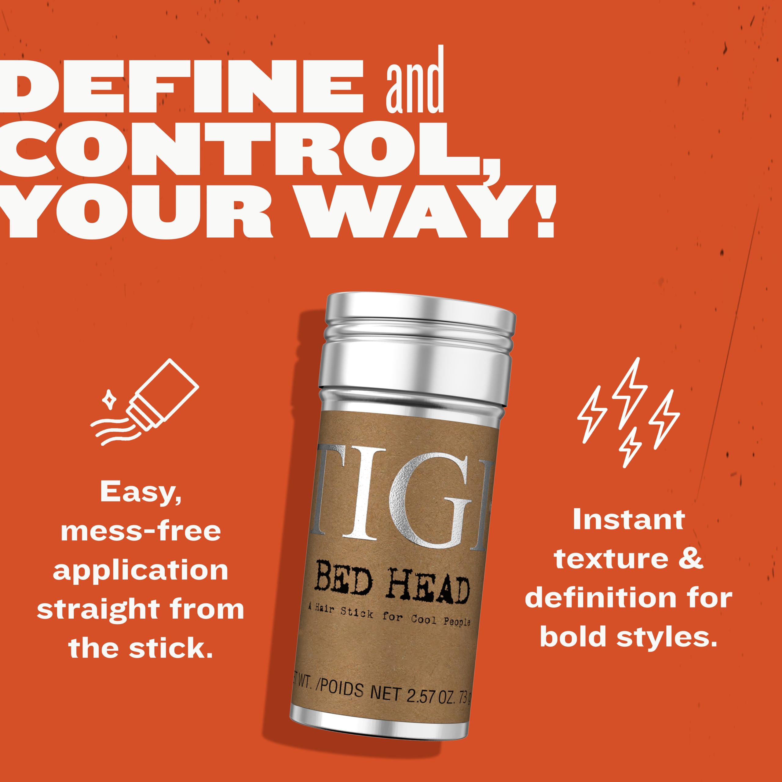 Tigi Bed Head Hair Wax Stick Strong Hold With Triple Wax Formulation for Slick - Thumbnail 2