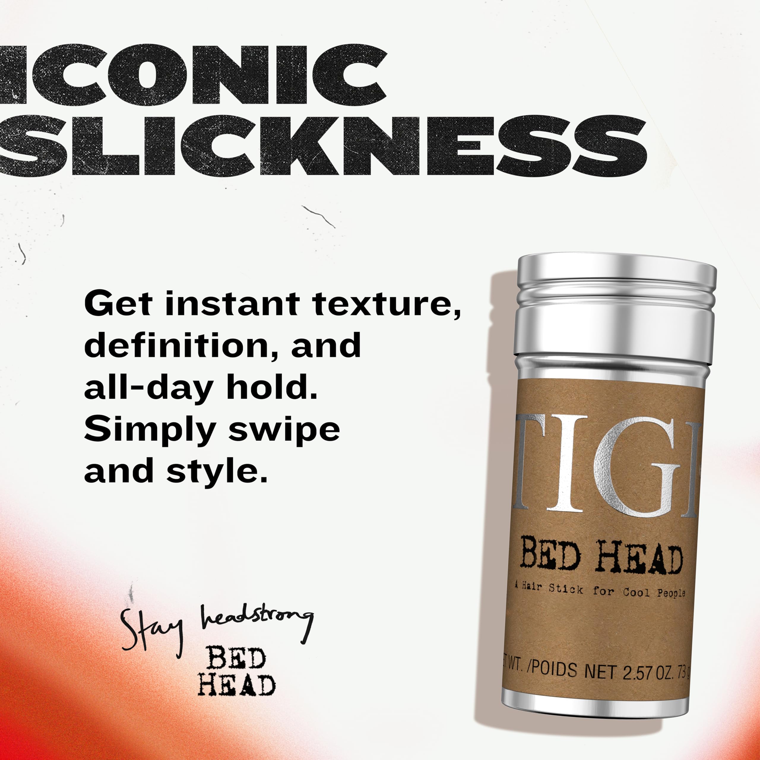 Tigi Bed Head Hair Wax Stick Strong Hold With Triple Wax Formulation for Slick