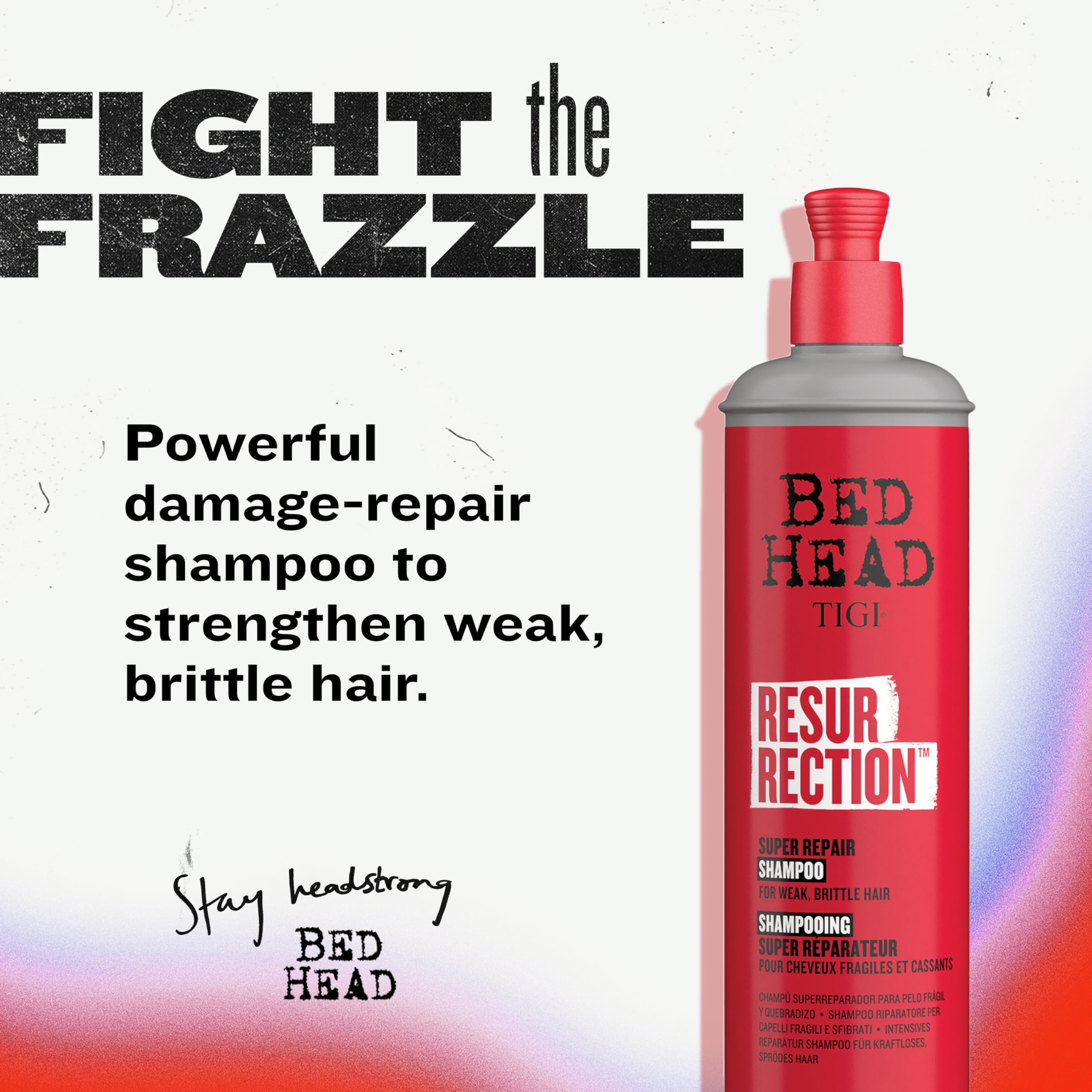 Tigi Bed Head Resurrection Repair Shampoo for Damaged Hair 13.53 Fl Oz - Thumbnail 2
