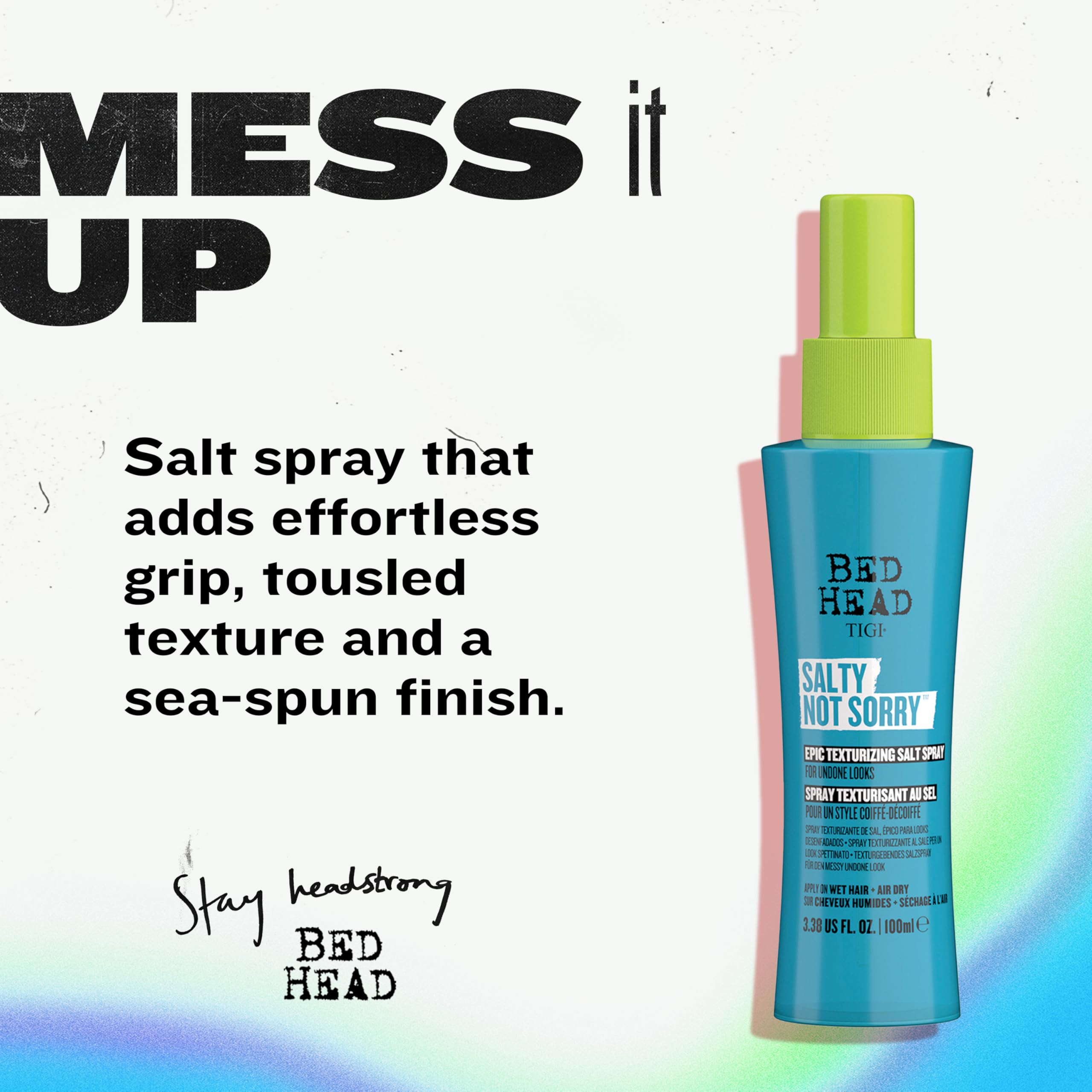 Tigi Bed Head Salty Not Sorry Texturizing Salt for Natural Undone Hairstyles