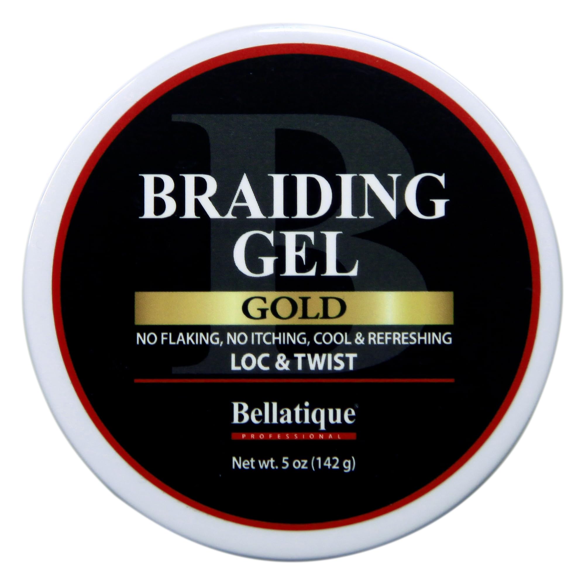 Bellatique Gold Braiding Gel Maximum Hold for Loc Twist No Flaking No Whitening