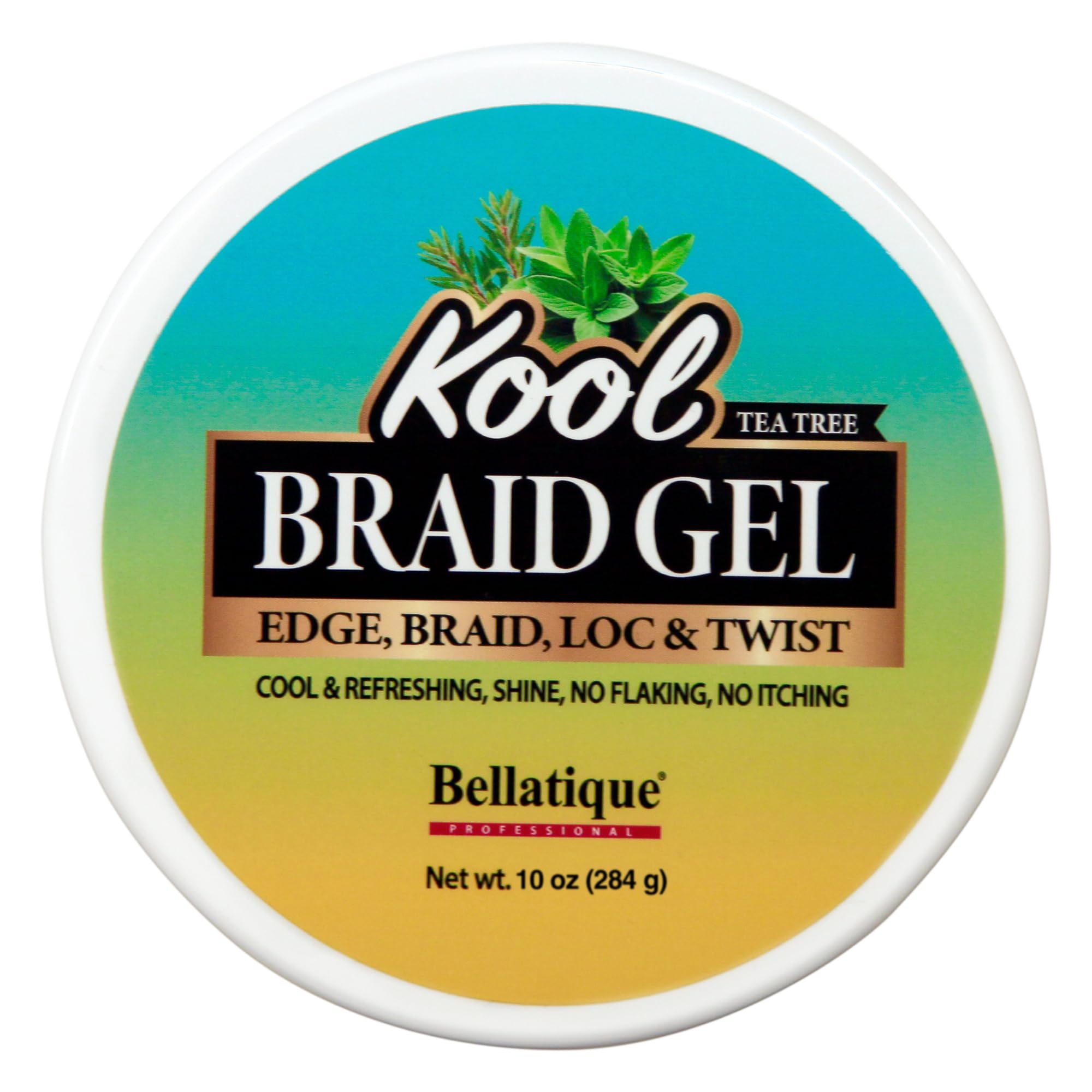 Bellatique Kool Braiding Gel Maximum Hold for Loc Twist No Flaking No Whitening