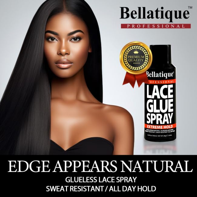 Bellatique Lace Glue Extreme Hold. Edges Appear Natural Humidity Resistant - Thumbnail 3