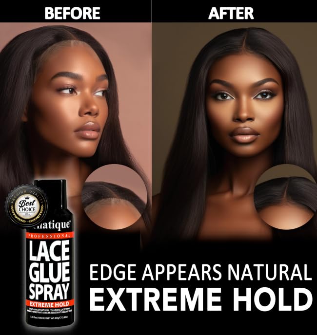 Bellatique Lace Glue Extreme Hold. Edges Appear Natural Humidity Resistant