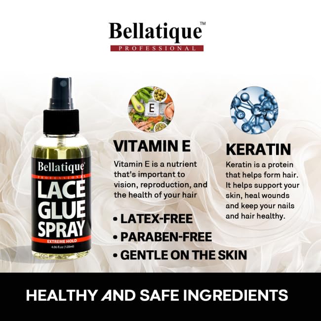 Bellatique Lace Glue Extreme Hold. Edges Appear Natural Humidity Resistant - Thumbnail 3