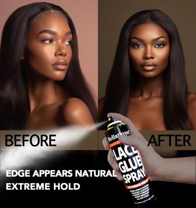 Bellatique Lace Glue Extreme Hold. Edges Appear Natural Humidity Resistant