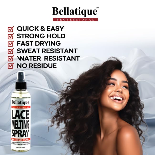 Bellatique Lace Melting Maximum Hold. Flawless Edges Quick Easy Fast Drying - Thumbnail 2