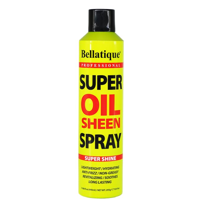 Bellatique Super Oil Sheen Super Shine. Lightweight Hydrating Anti Frizz Non