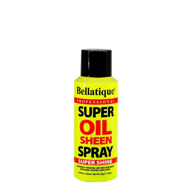 Bellatique Super Oil Sheen Super Shine. Lightweight Hydrating Anti Frizz Non