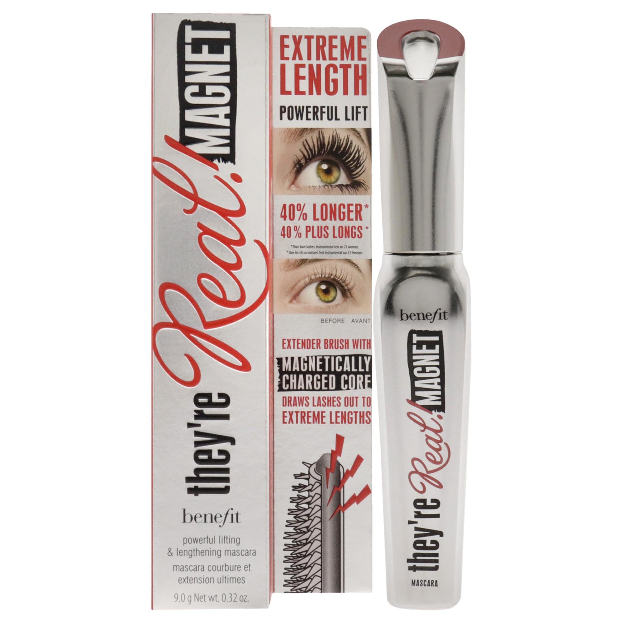 Benefit Theyre Real Magnet Extreme Lengthening Mascara Black Mascara Women 0.32