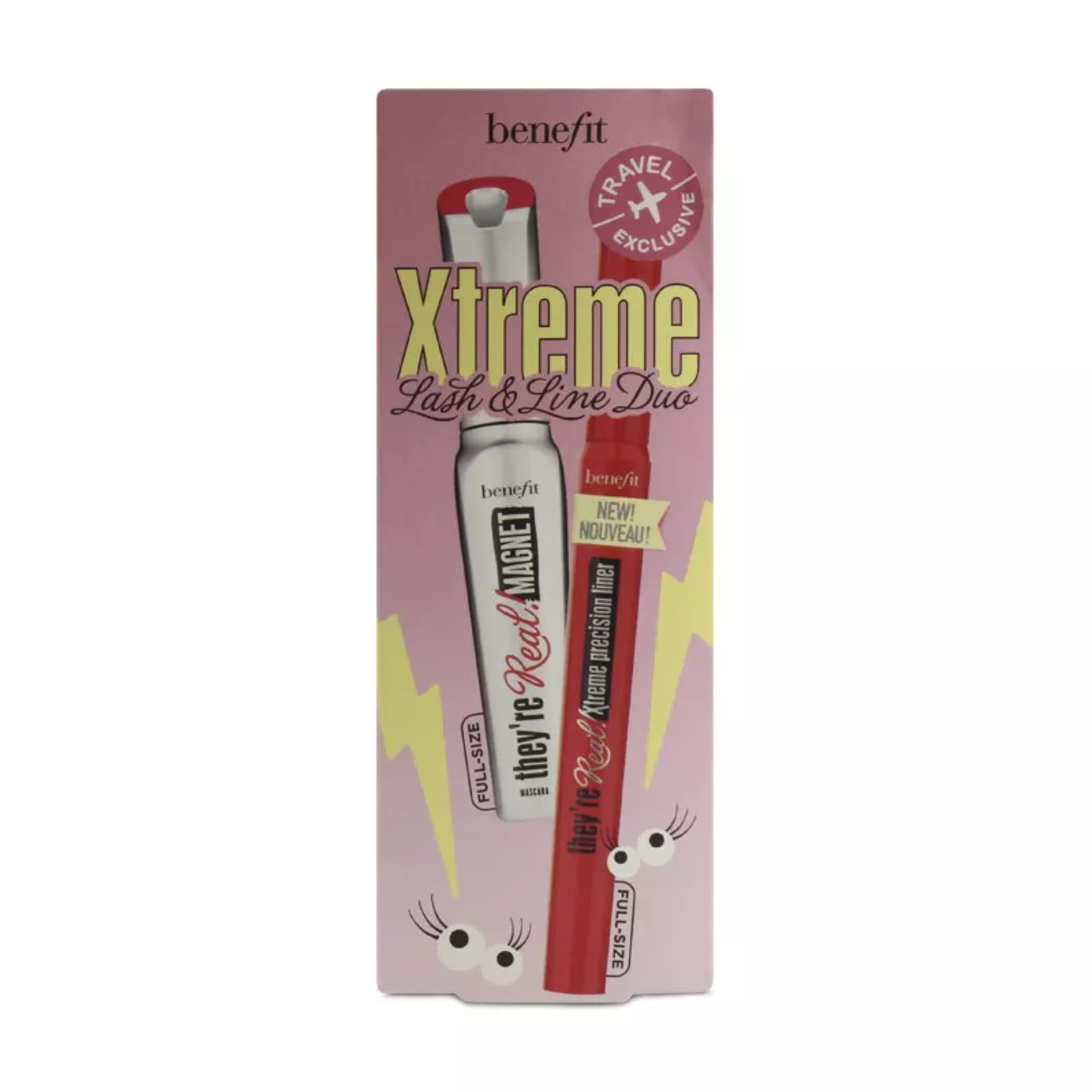 Benefit They're Real! Xtreme Lash and Line Black Mascara Eyeliner Duo Set 0.3 oz - Thumbnail 2