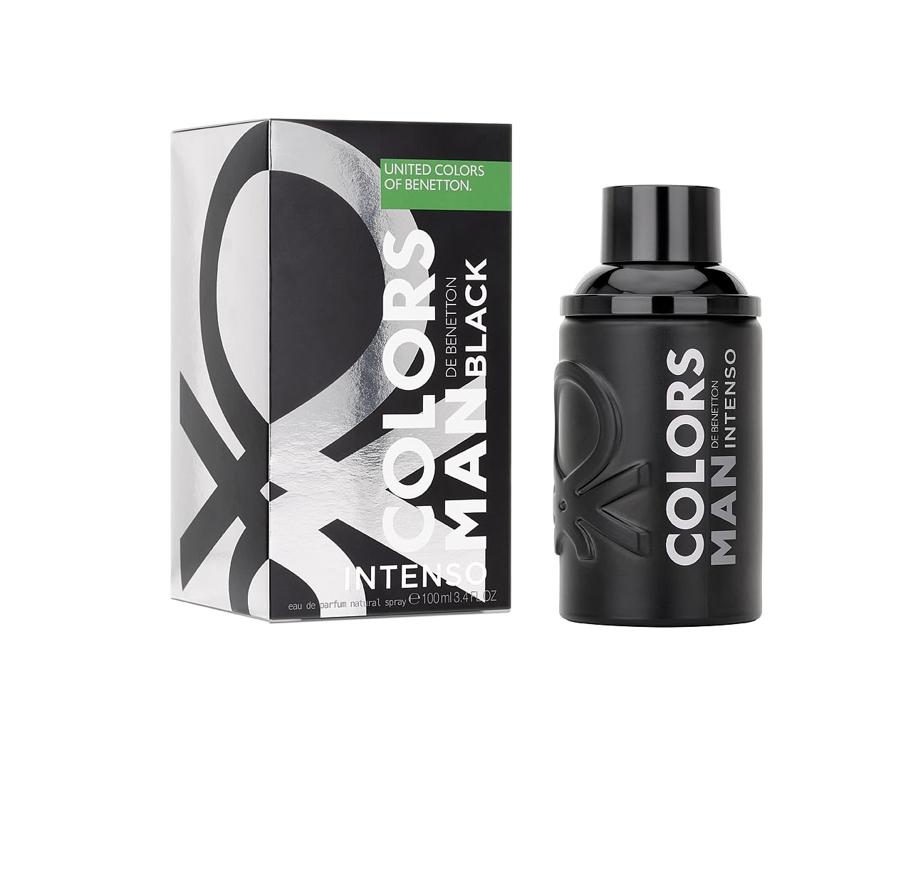 Benetton Colors Black Intenso For Men EDP 3.4 oz - Thumbnail 3